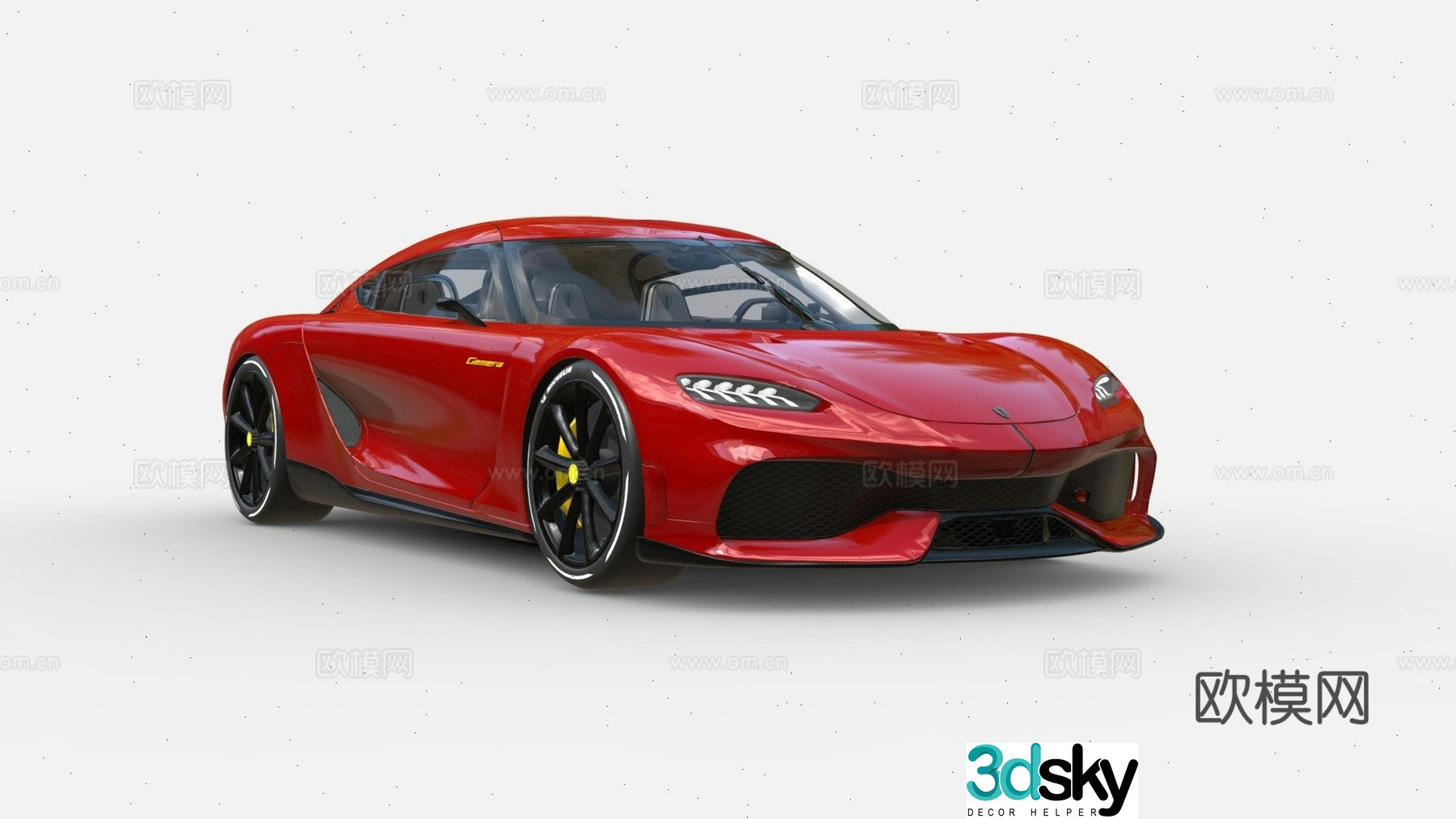 Gemera supercar 3d model