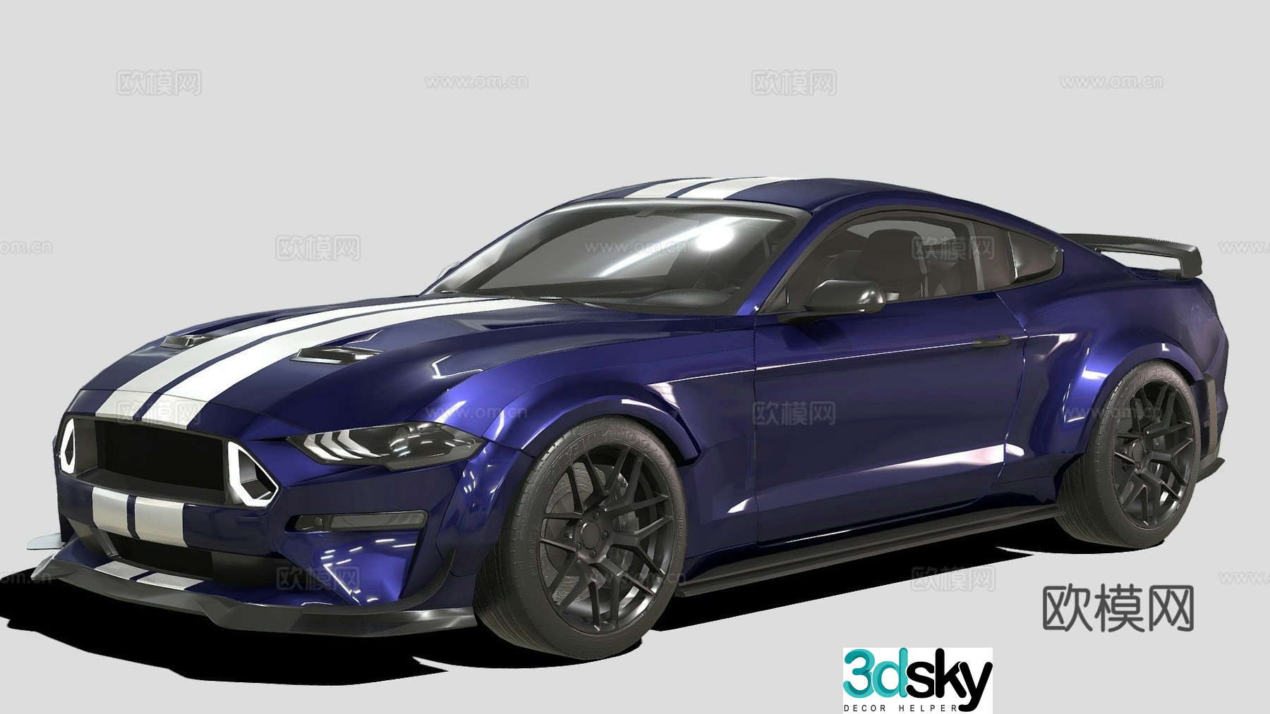 ford mustang car sports car 3d model