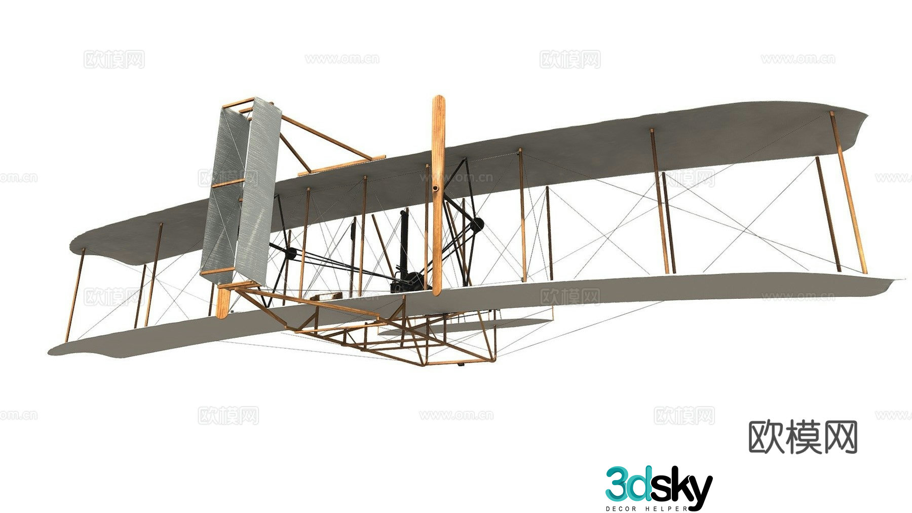 Wright Flyer aircraft 3d model