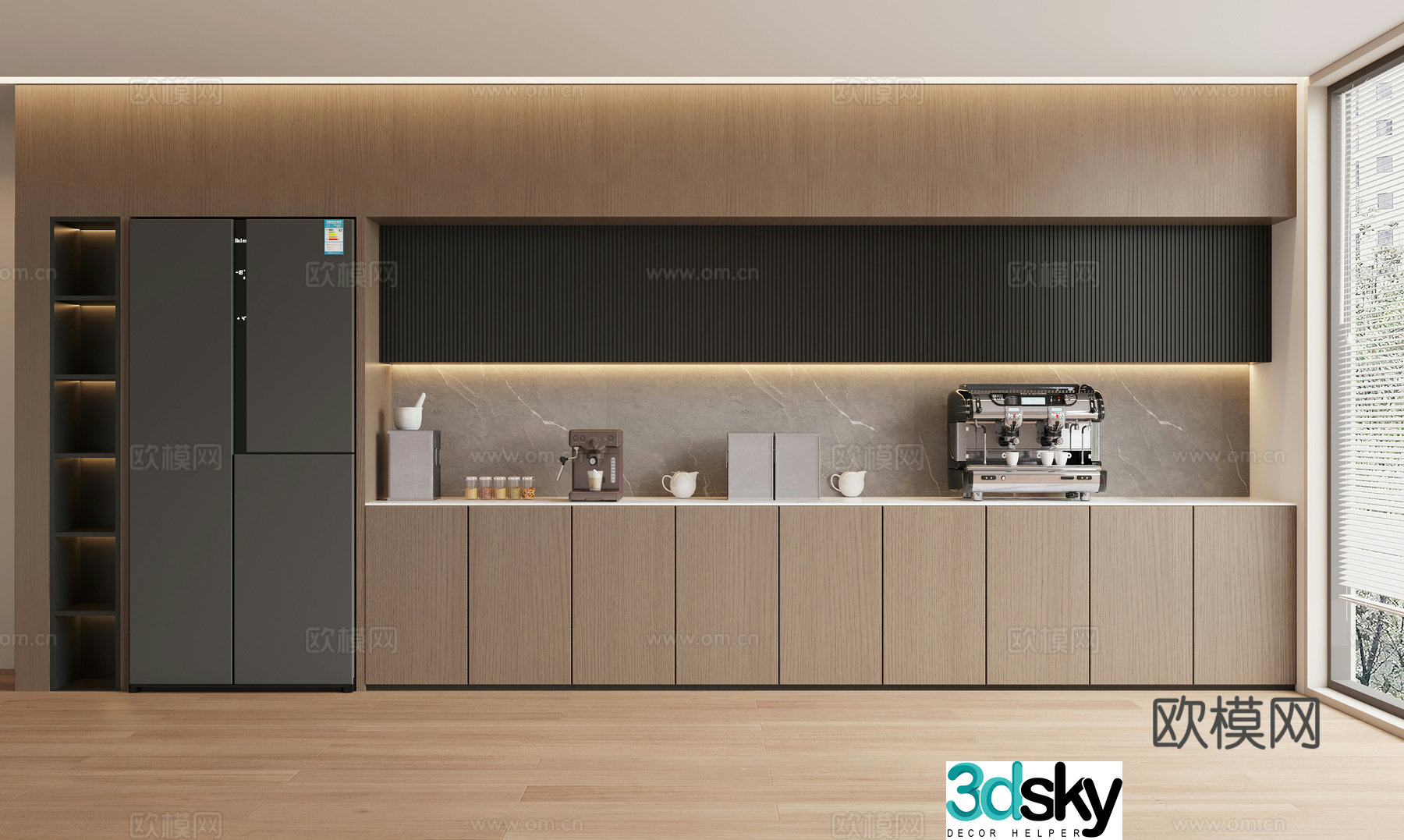 Italian tea cabinet 3D model