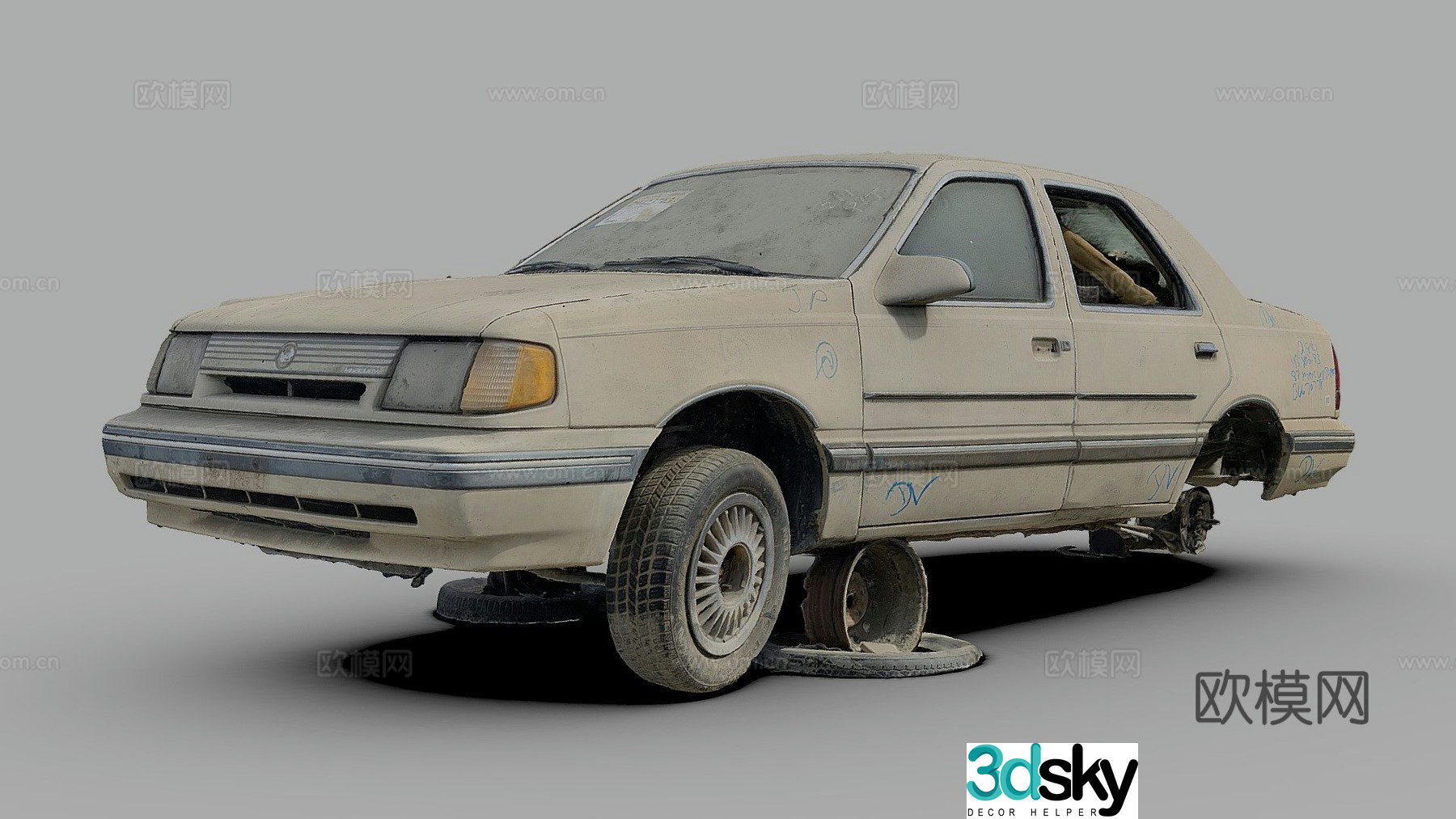 Mercury Topaz car 3d model