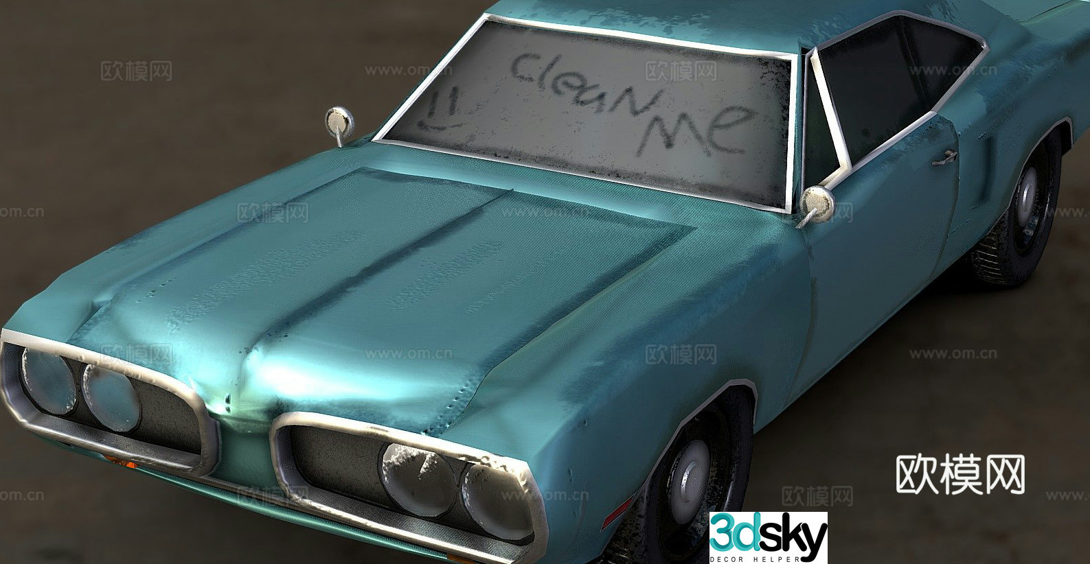 dodge crown car sedan 3d model