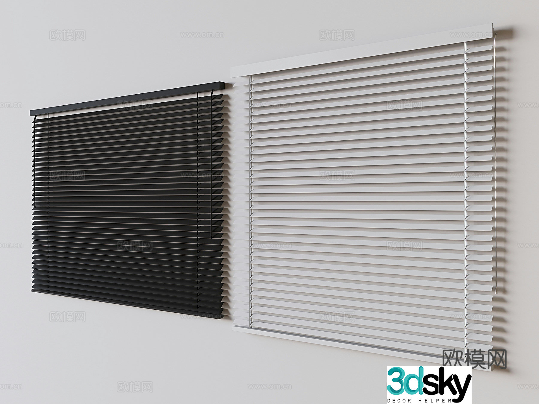 Curtains Venetian Blinds Blinds 3d model