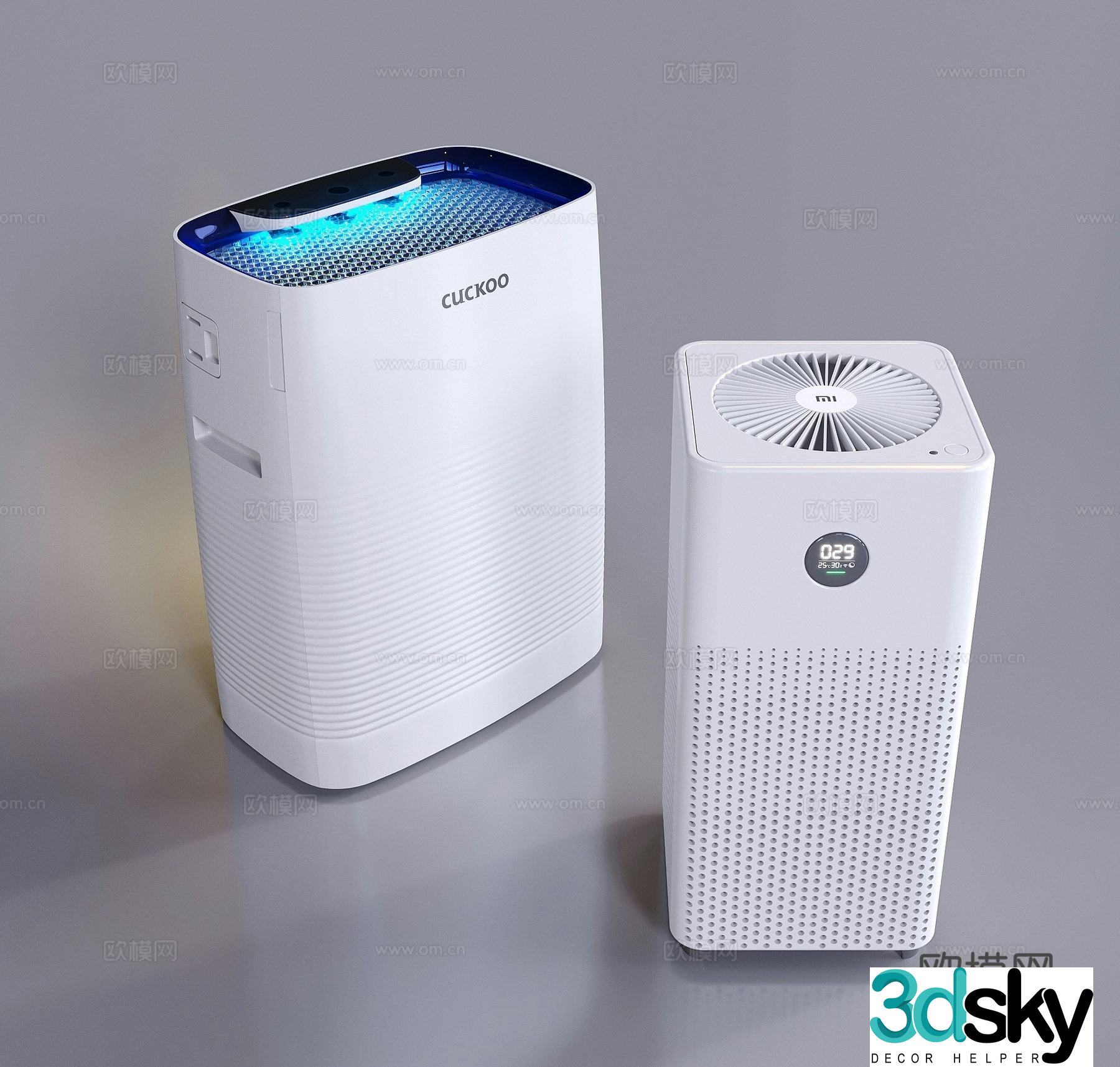 Modern air purifier air purifier household appliances 3d model