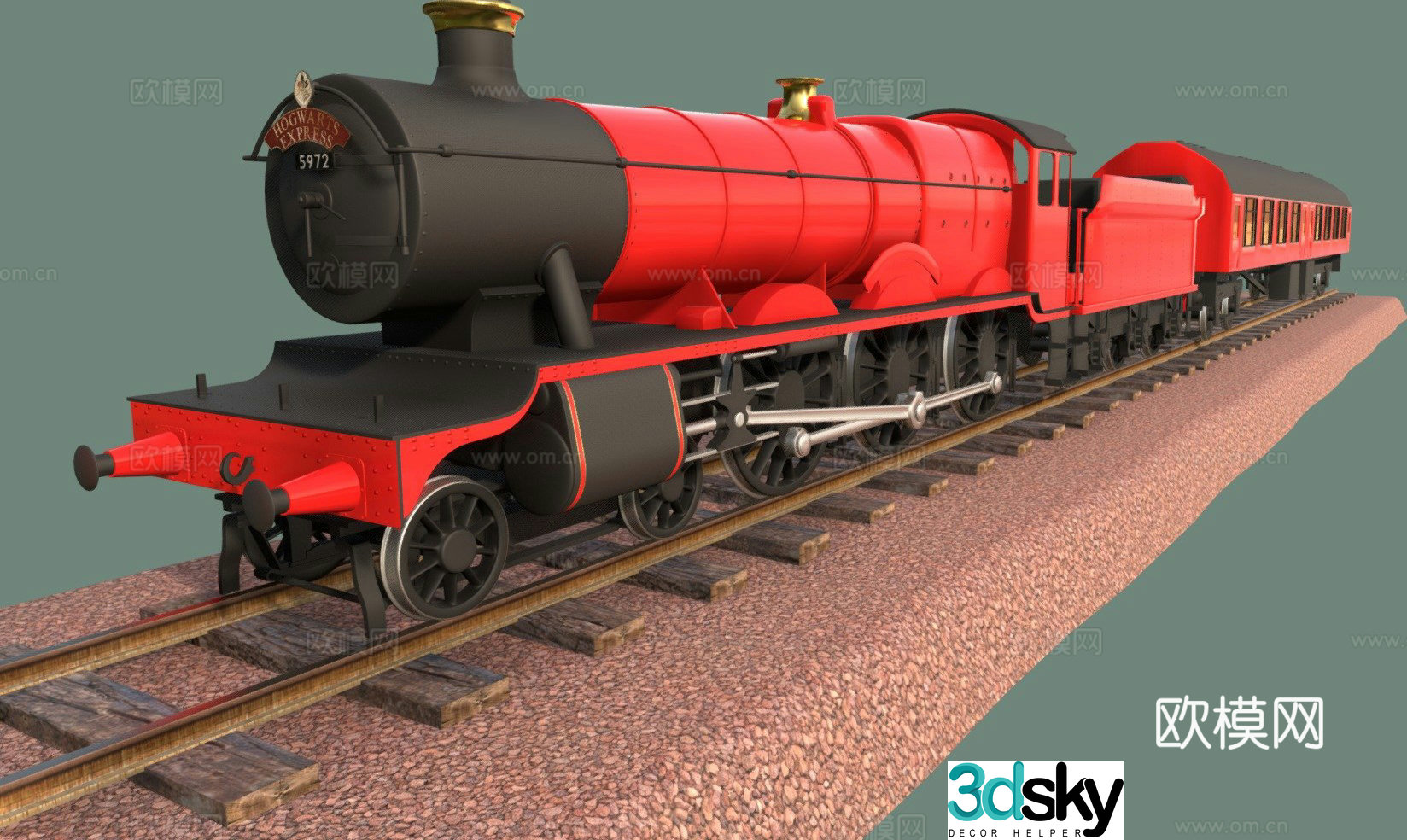 Hogwarts Express 3d model
