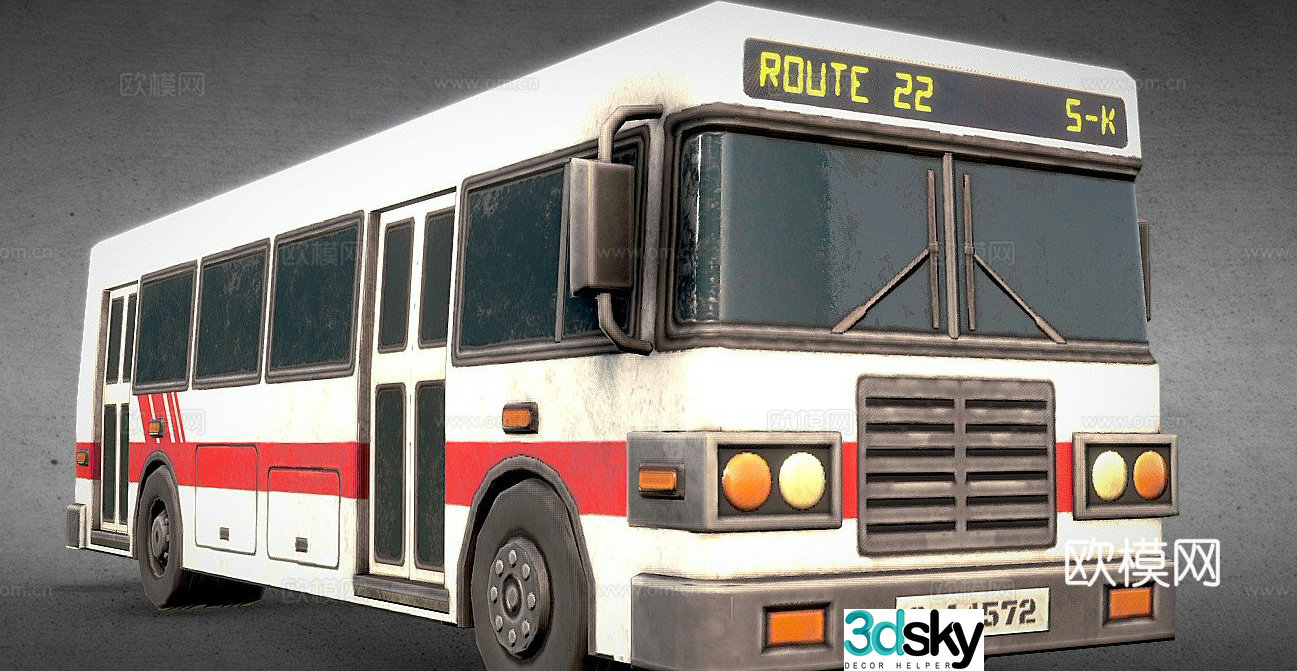 city â€‹â€‹bus car 3d model