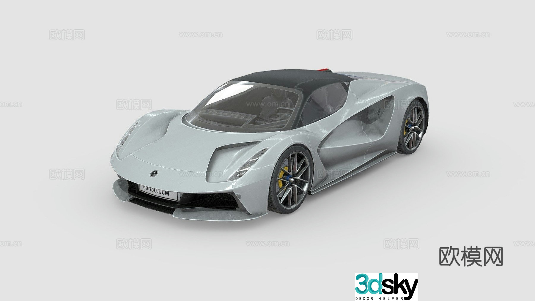Lotus Evija 2020 sports car 3d model