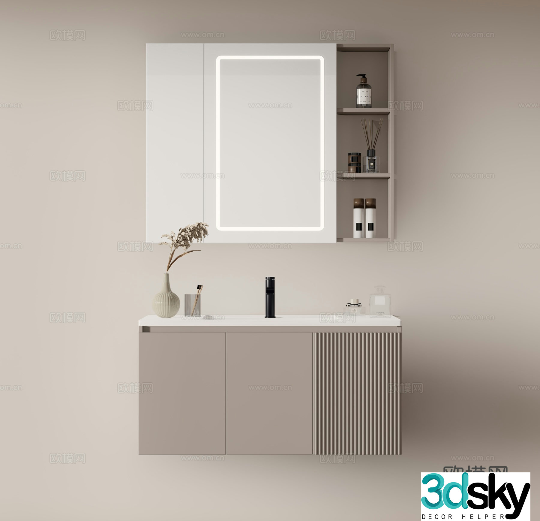 Modern wash basin wash basin 3d model
