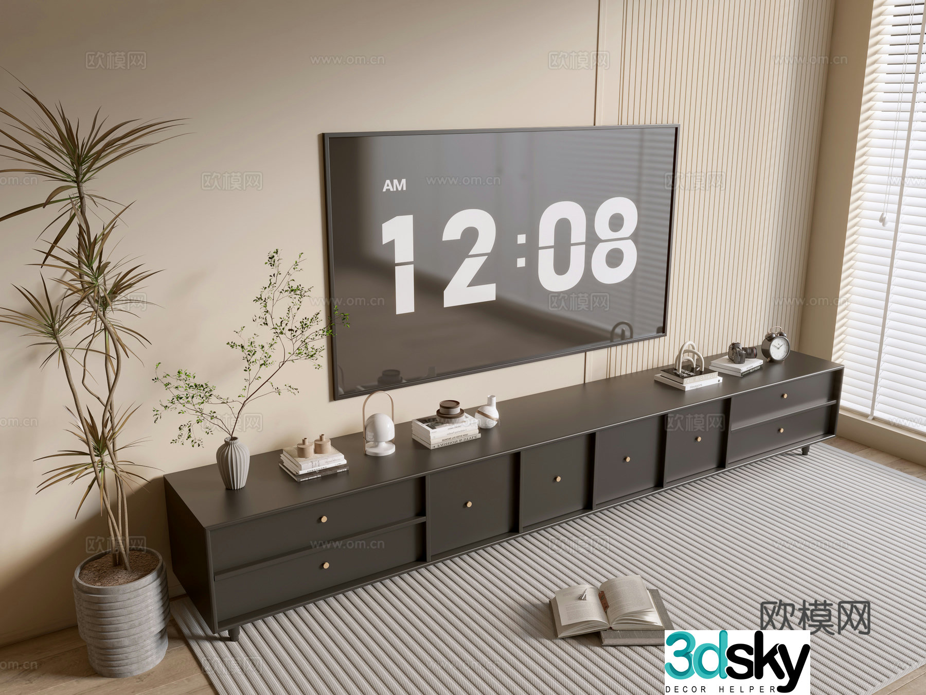 Modern TV cabinet 3d model