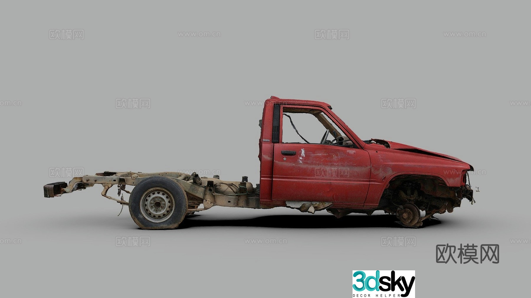 toyota taxi 3d model