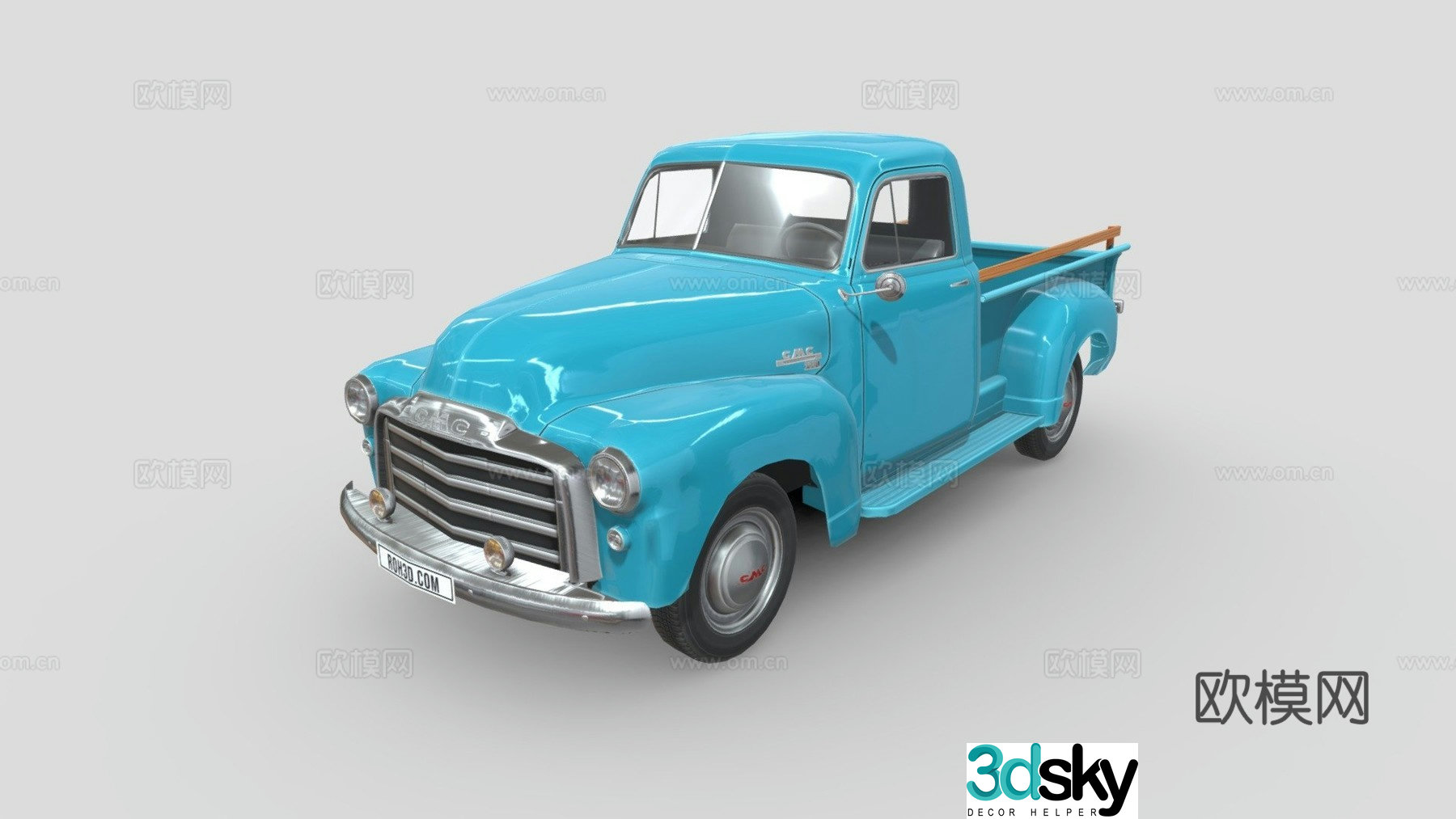 GMC 9300 car pickup 3d model