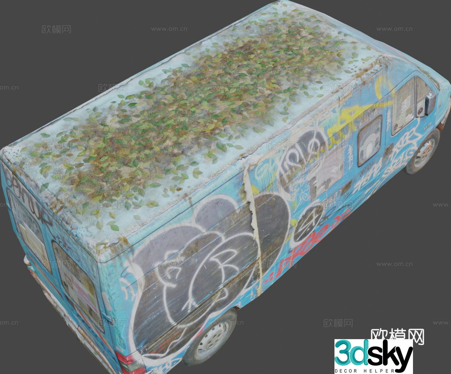 car van transporter 3d model