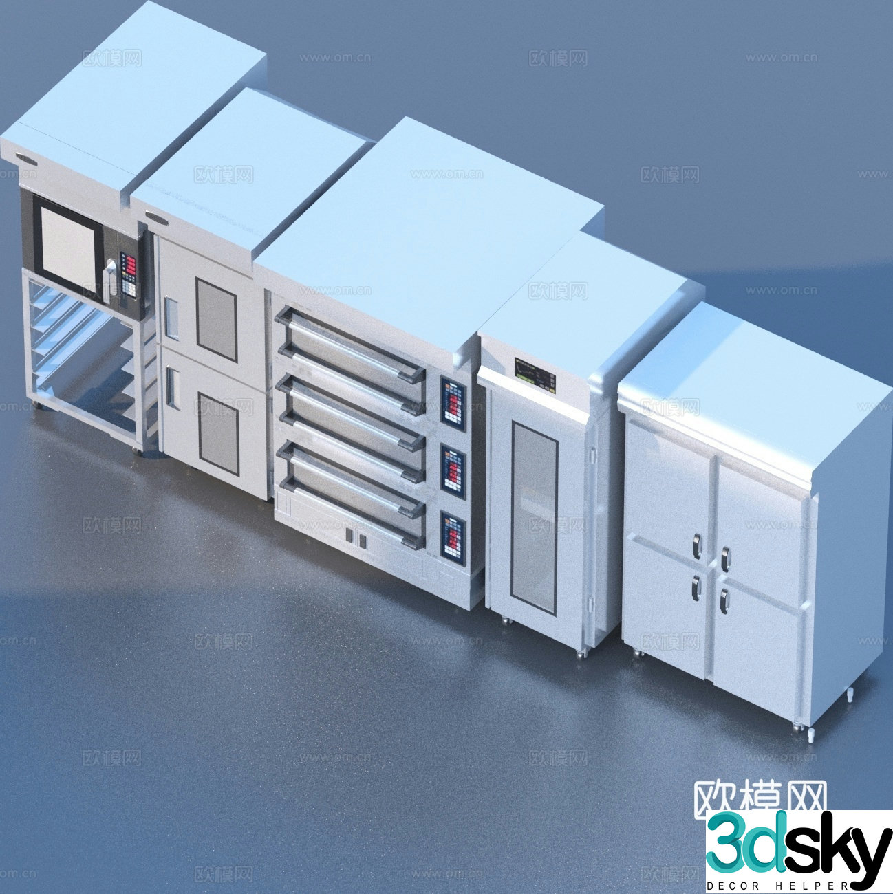Catering equipment kitchen equipment 3d model