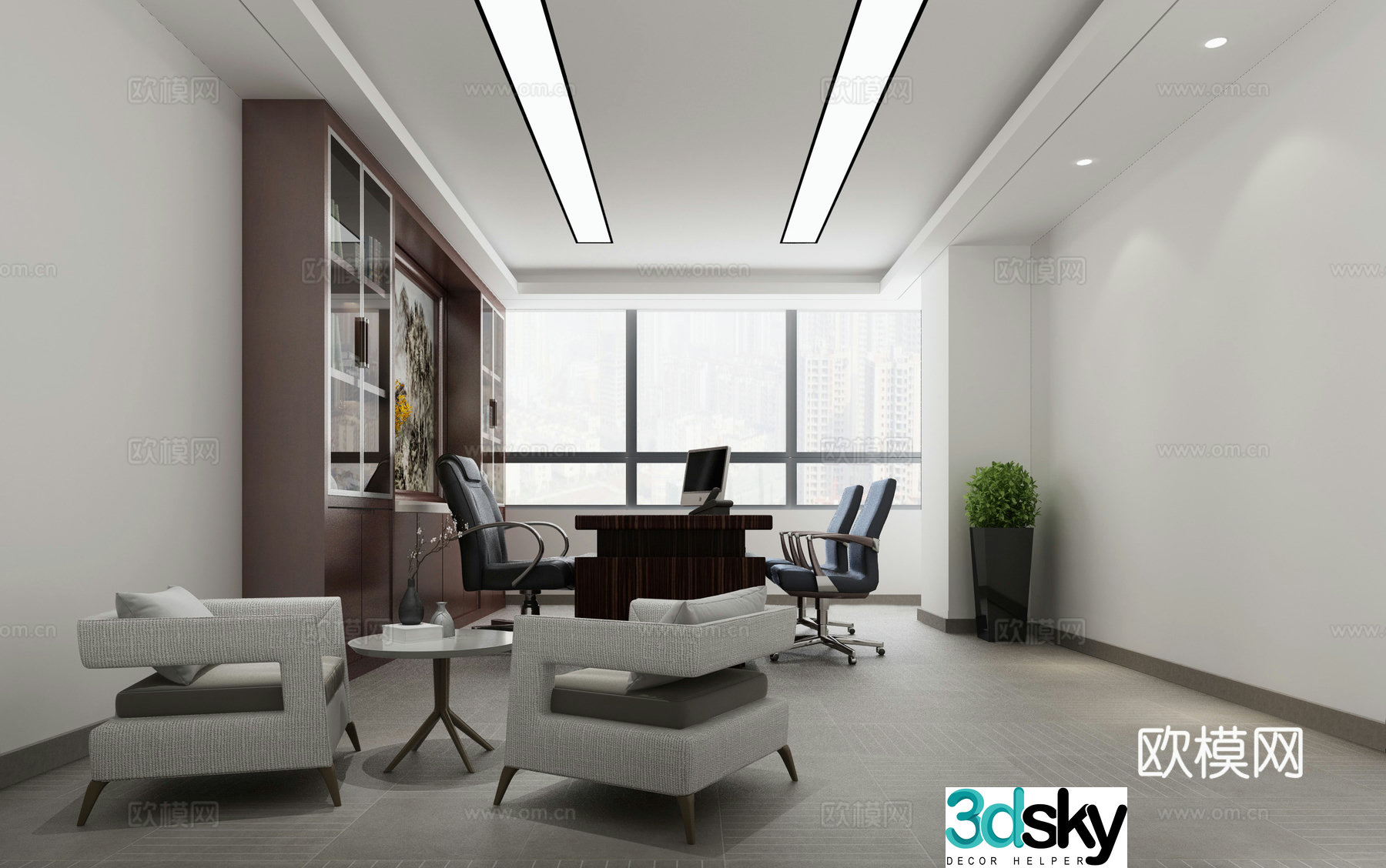 General Manager’s Room Chairman’s Room 3D model
