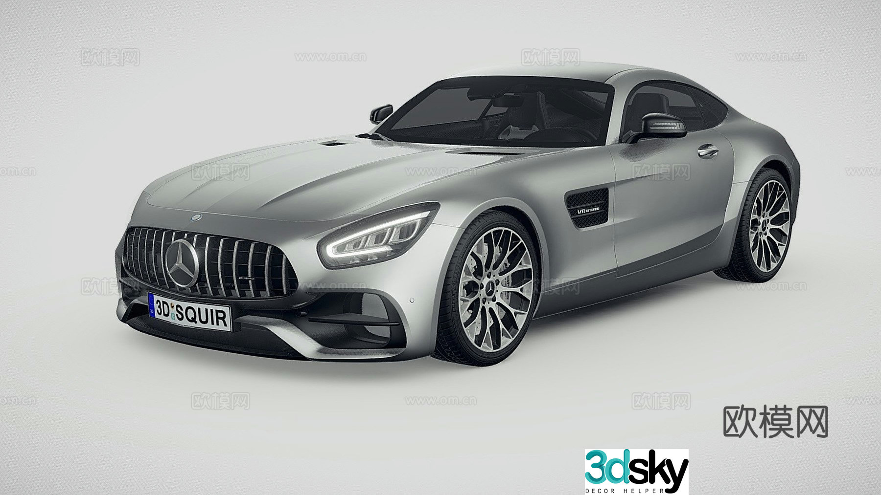 Mercedes AMG GT 2020 car 3d model
