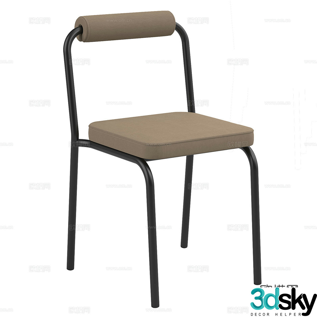 Modern chair dining chair 3d model