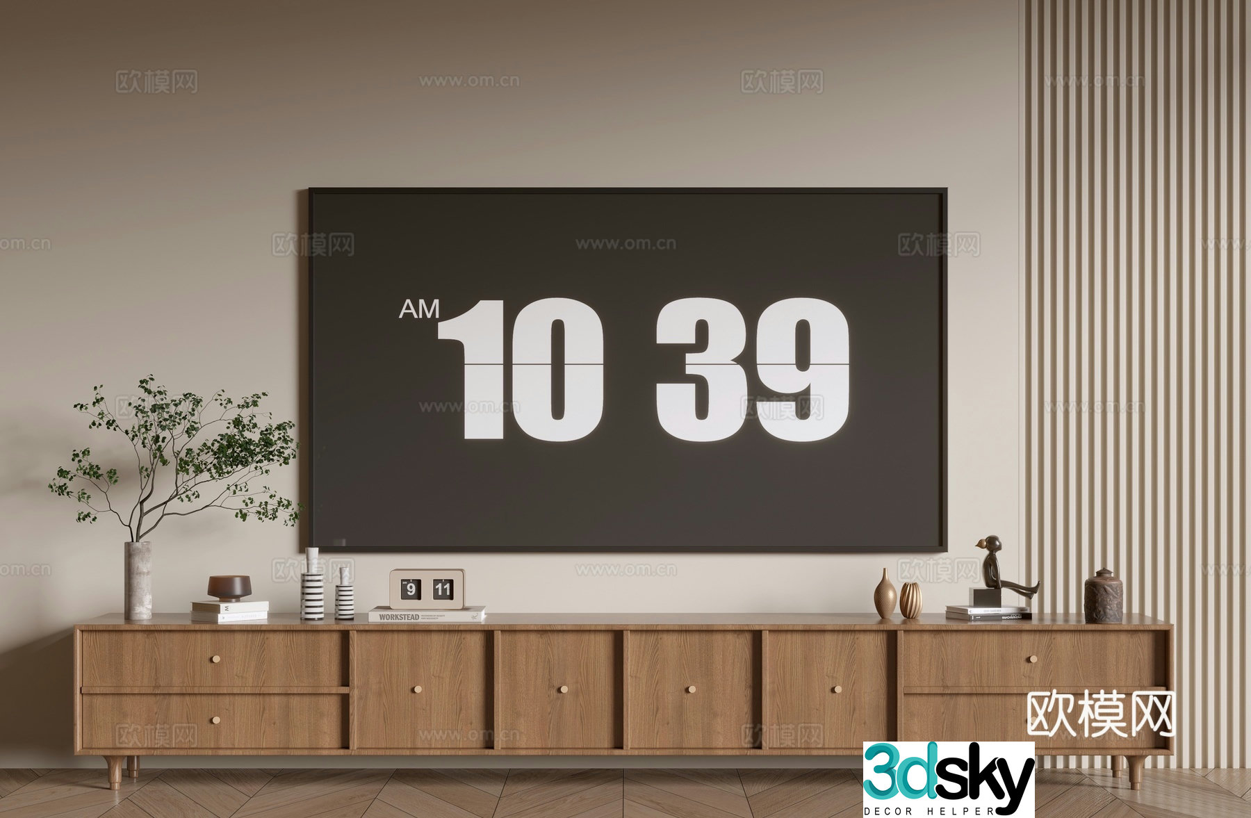 Modern TV cabinet 3d model