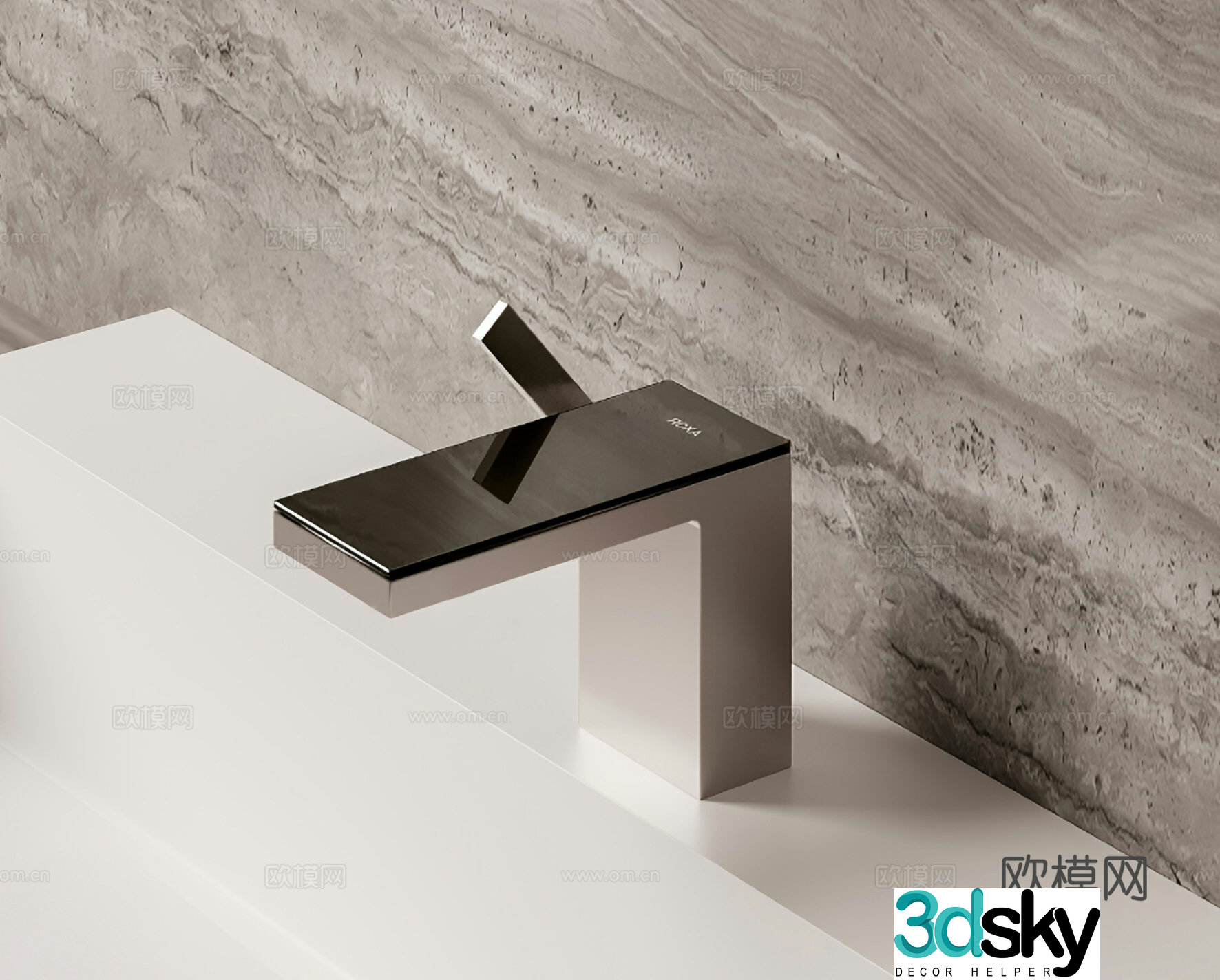 AXOR stainless steel faucet 3d model