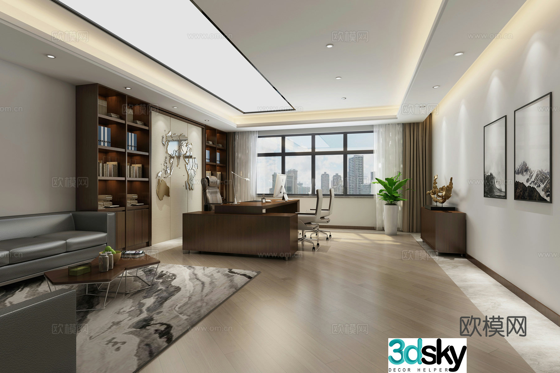 General Manager’s Room Chairman’s Room 3D model