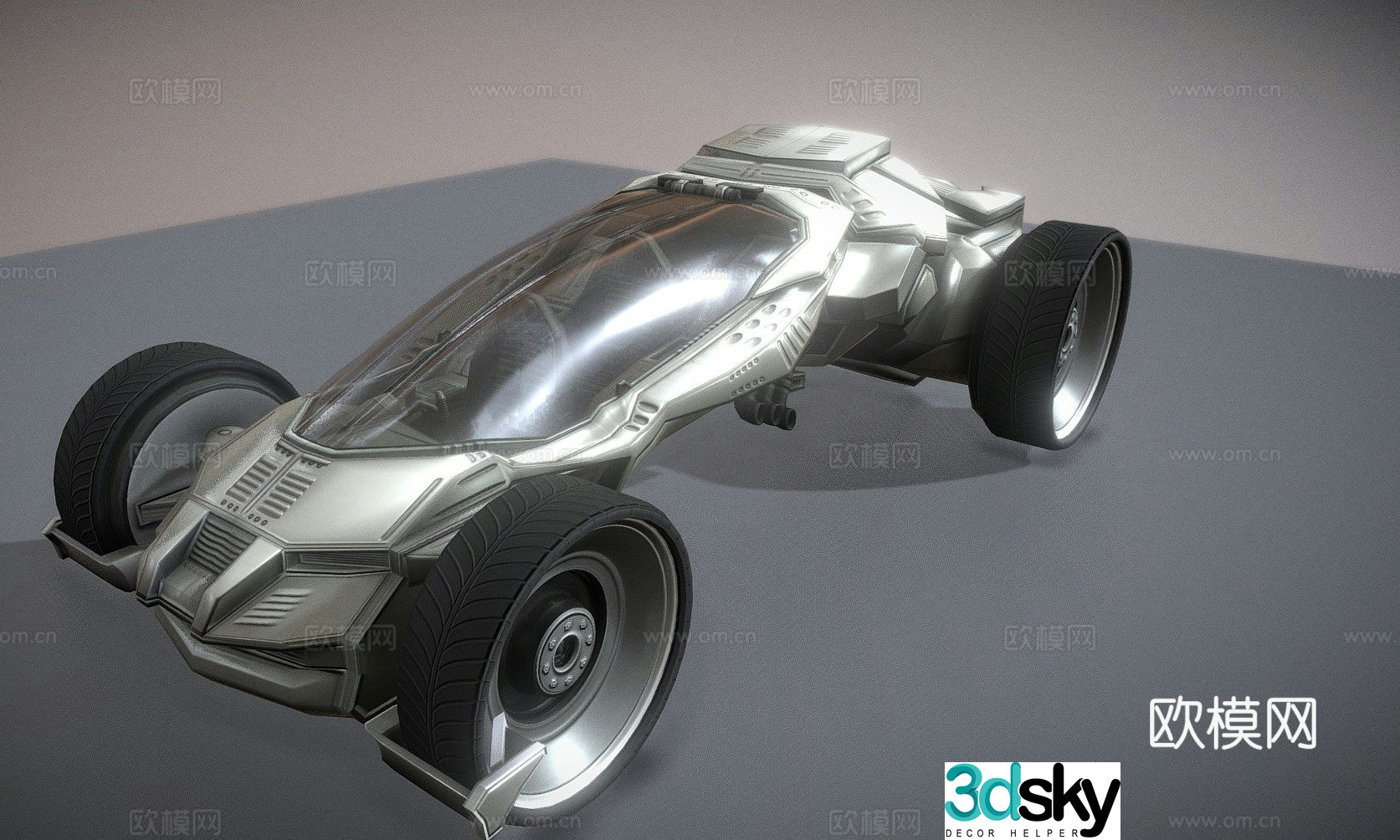 futuristic car sci-fi car 3d model