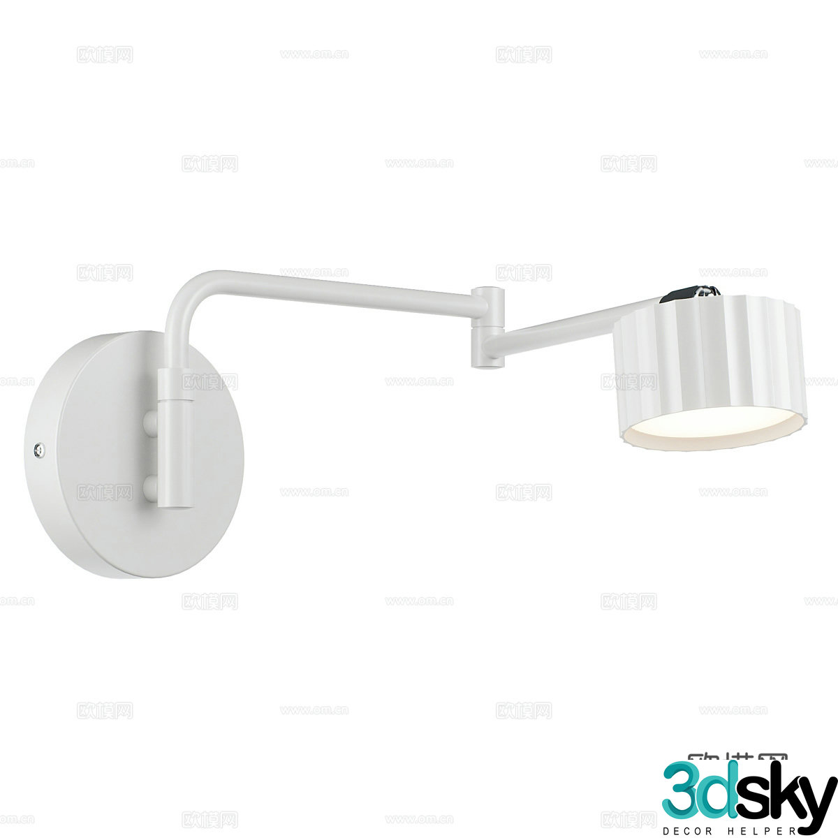 Simple wall lamp bedside wall lamp 3d model