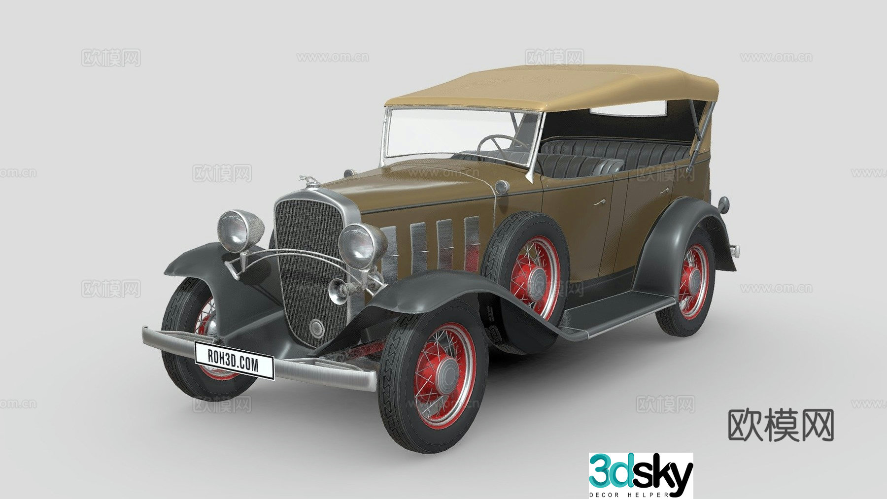 chevrolet federal car 3d model