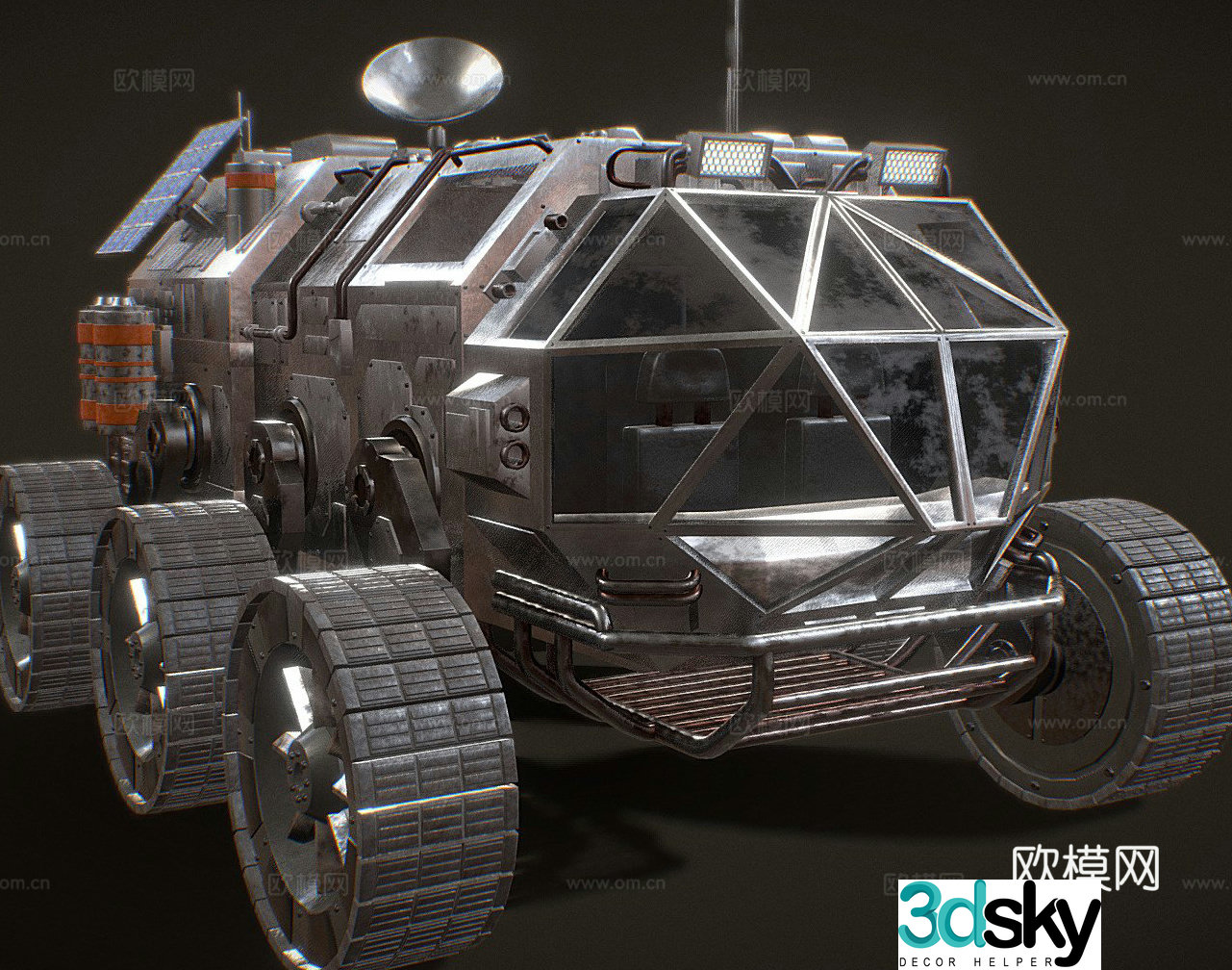Mars rover 3d model