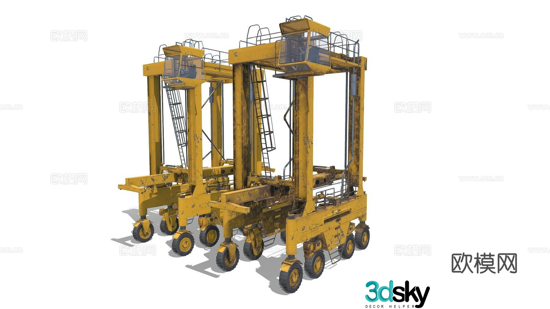 Gantry crane 3d model