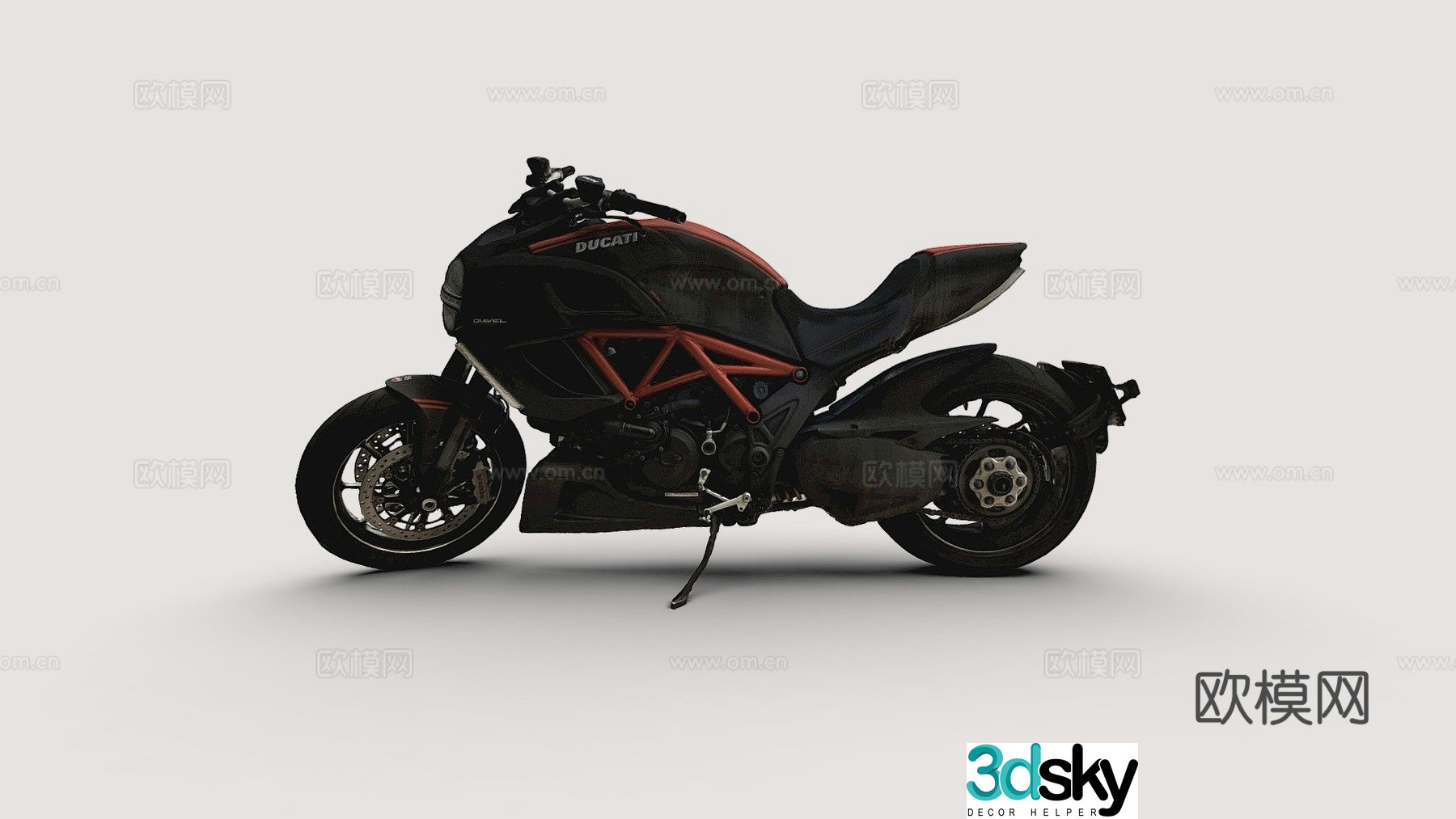 Ducati motorcycle motorcycle 3d model