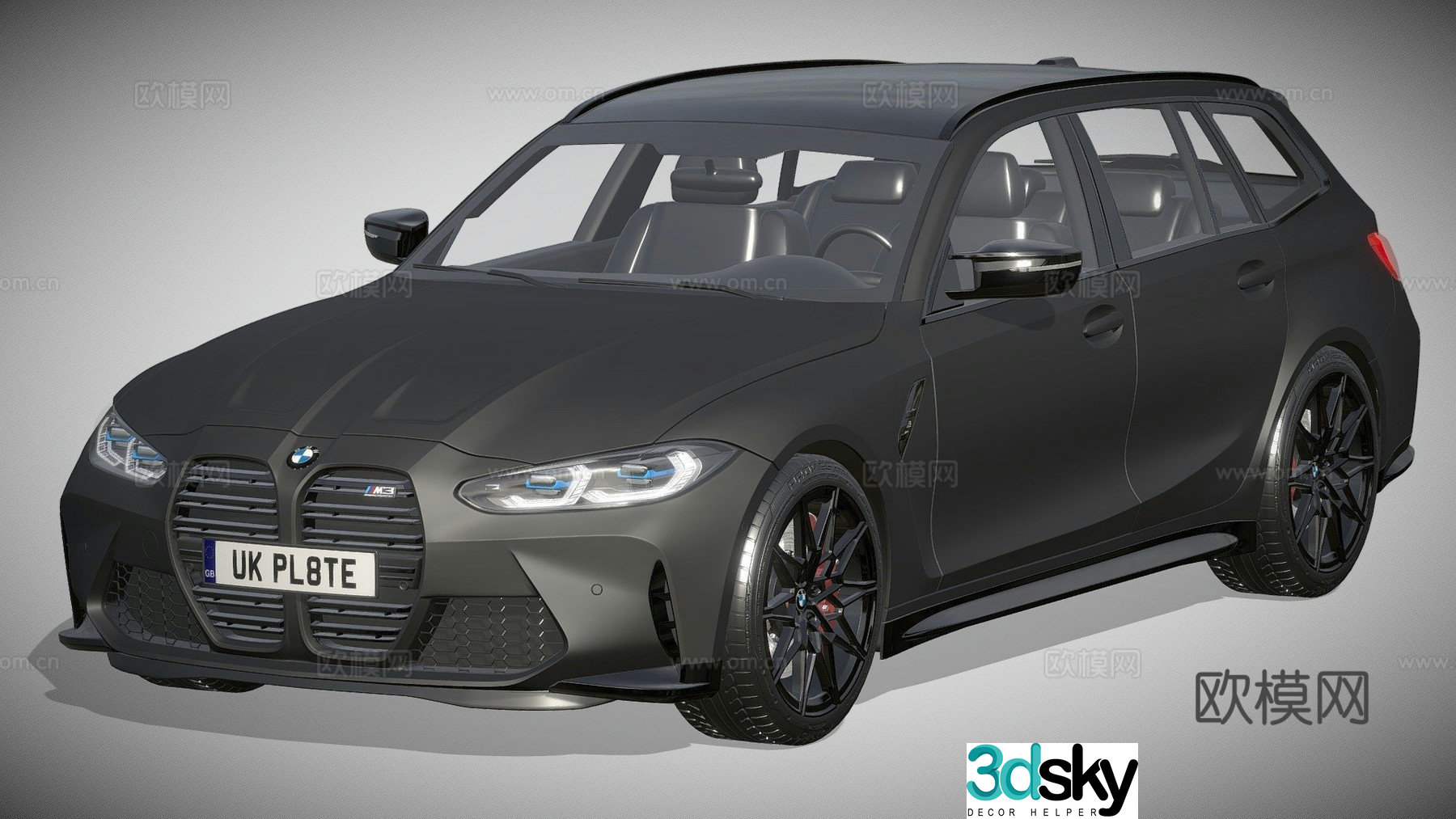 Black BMW 3d model