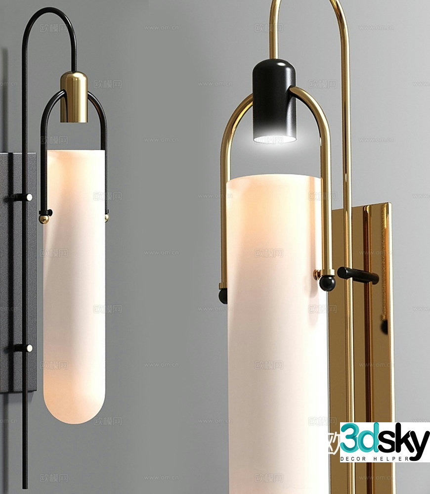 Creative wall lamp wall lamp 3d model