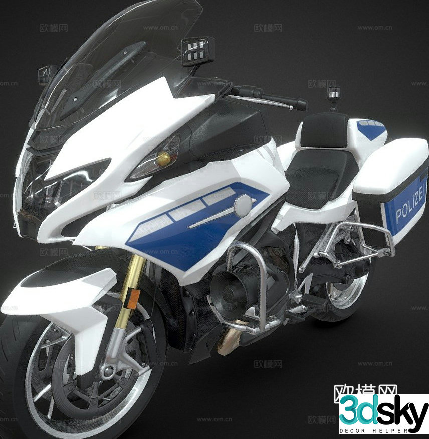Hawker 127 motorcycle motorcycle 3d model