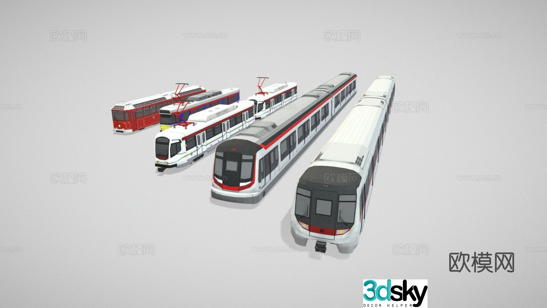 train high speed train 3d model