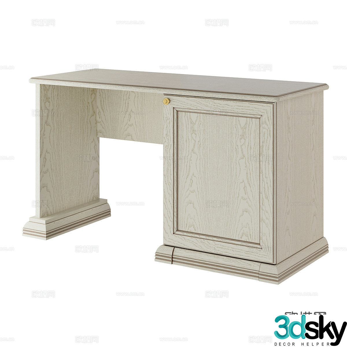 nordic desk 3d model