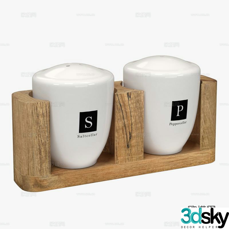 salt shaker pepper shaker 3d model