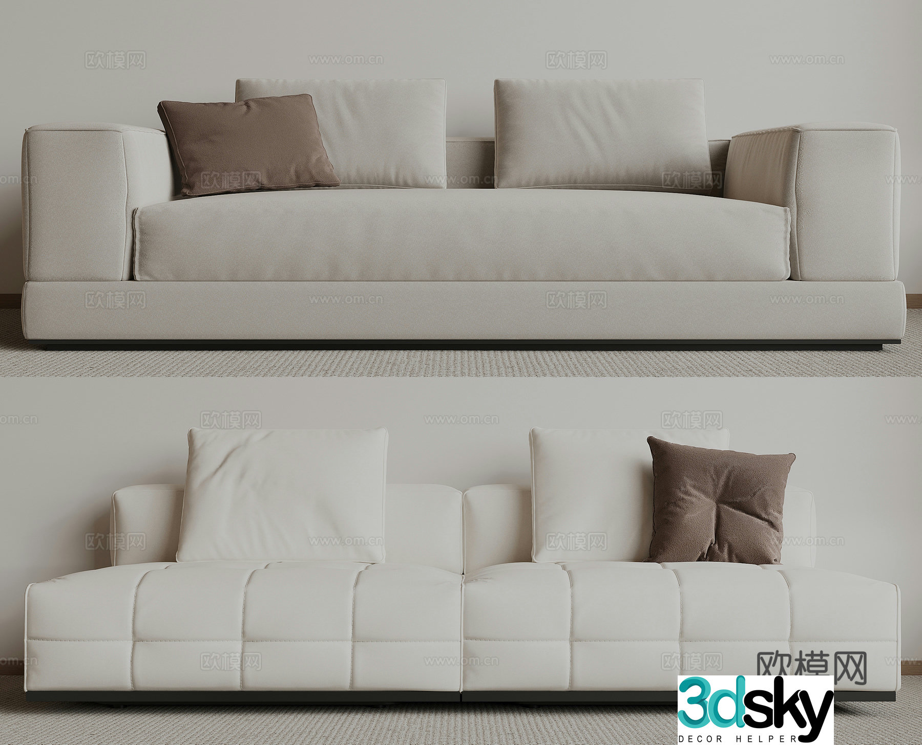 Modern love sofa 3d model