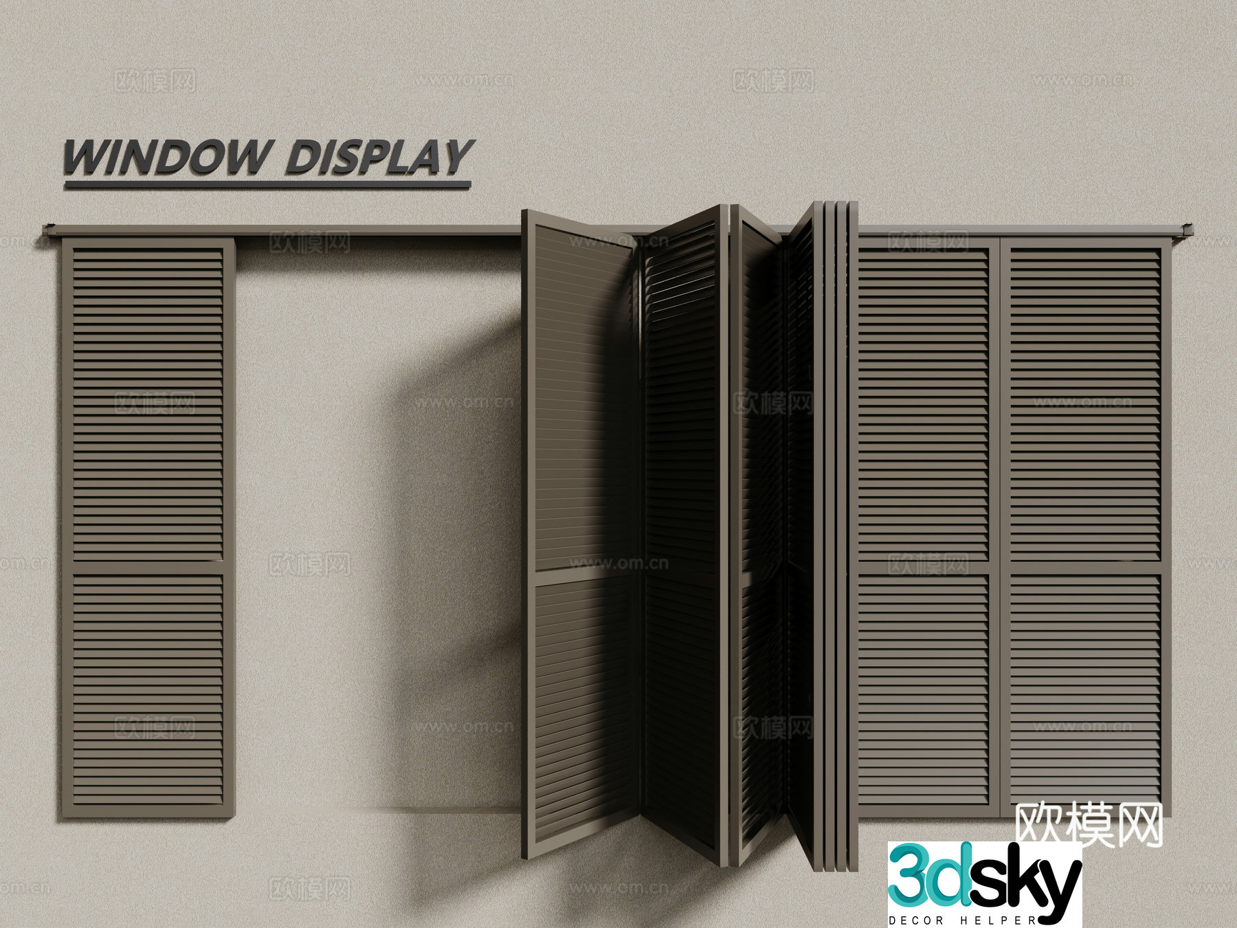 windows single window casement window 3d model