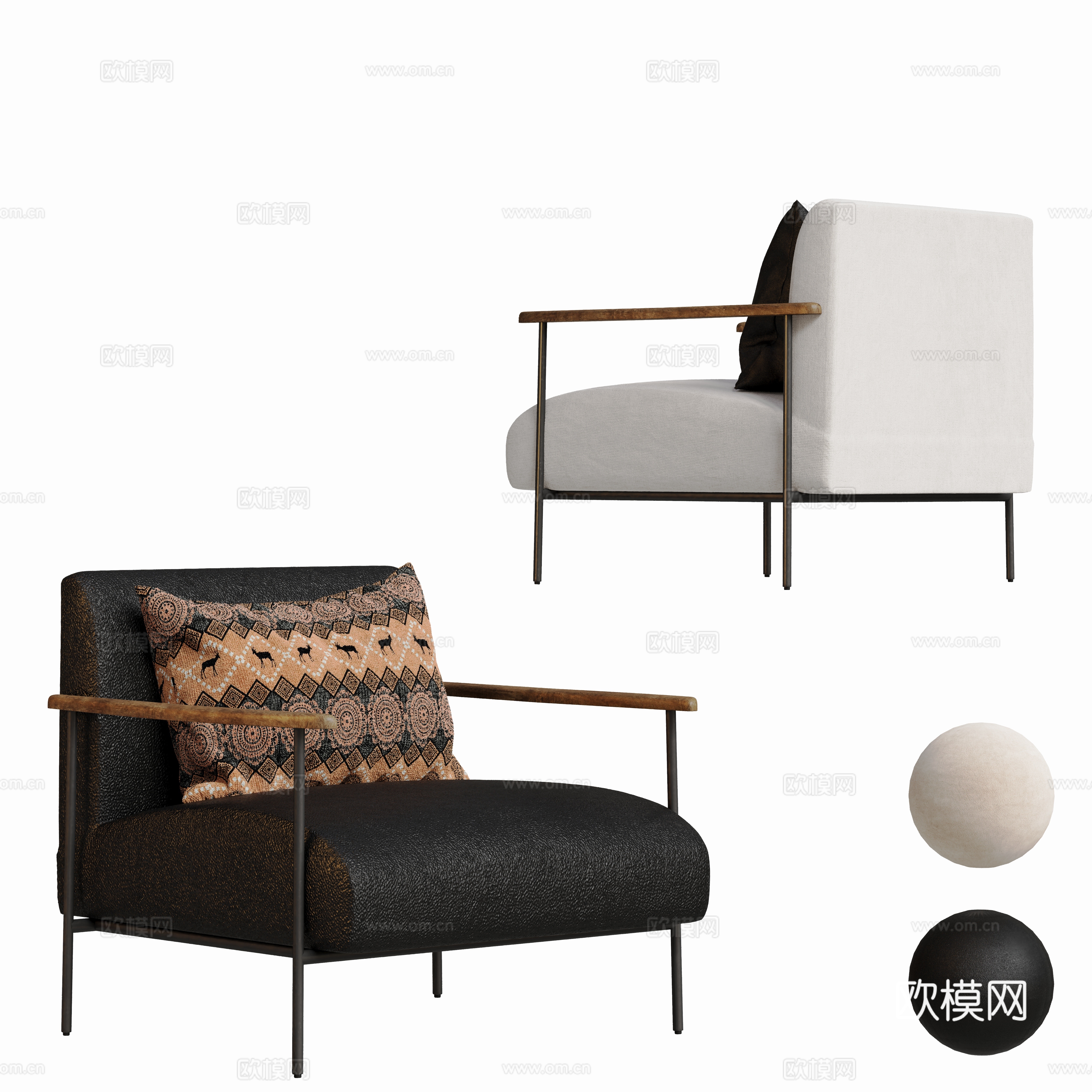 Modern lounge chair 3d model