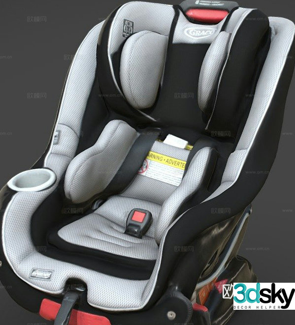 Children’s car safety seat 3d model