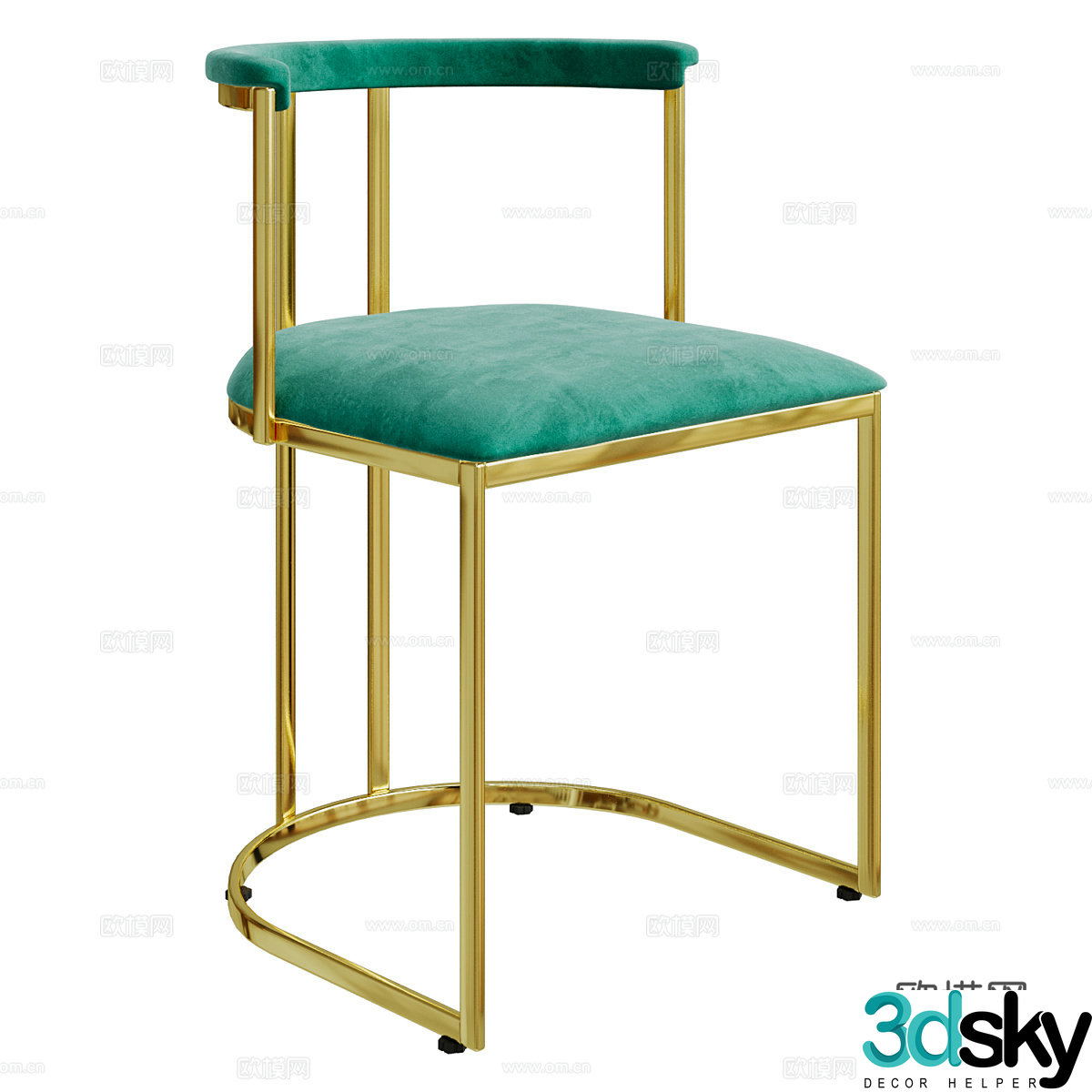 Modern chair single chair 3d model