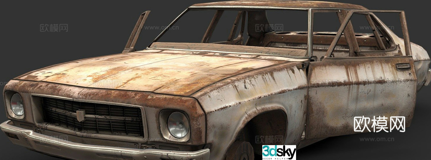 rust world car 3d model