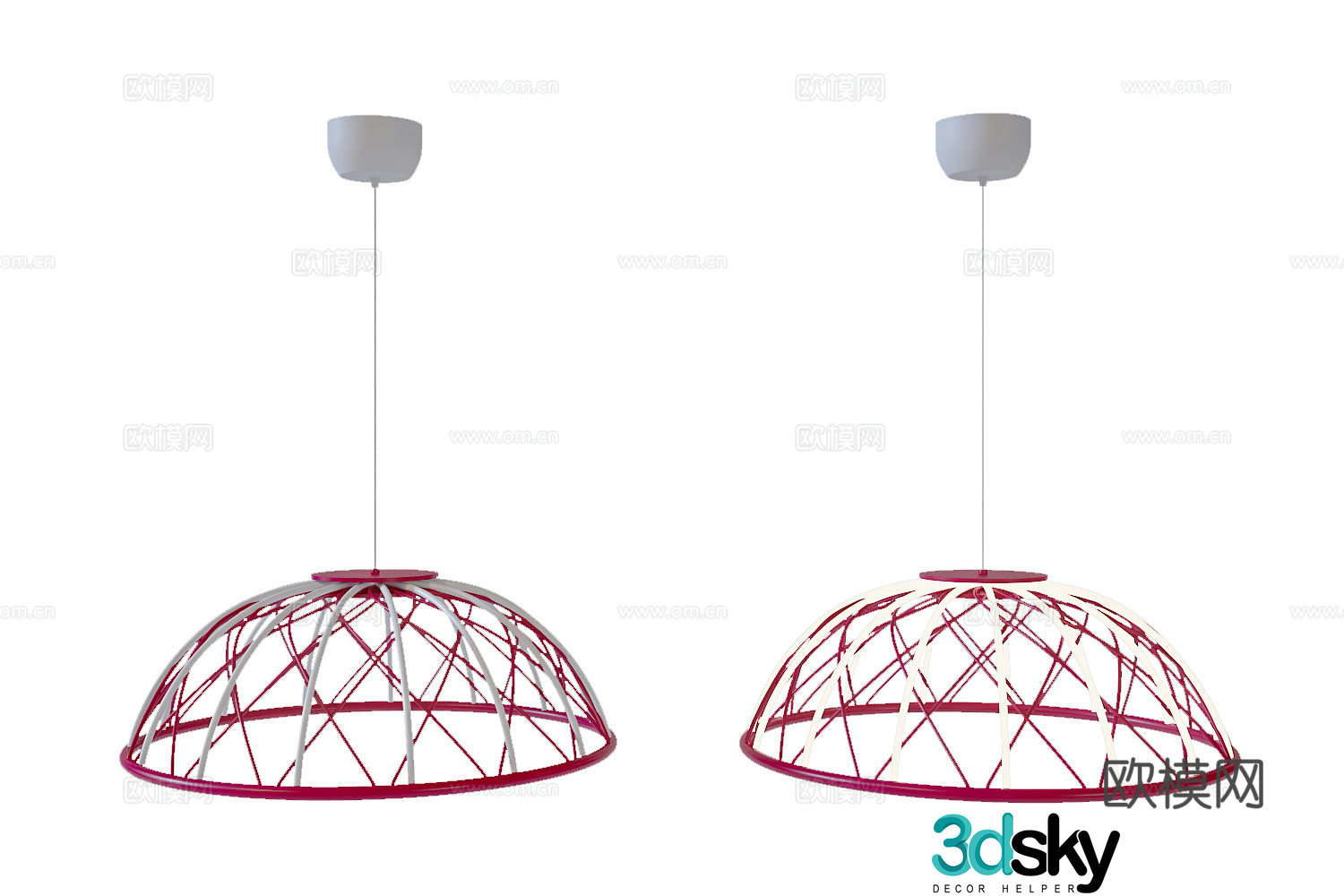 Nordic chandelier dining room chandelier 3d model