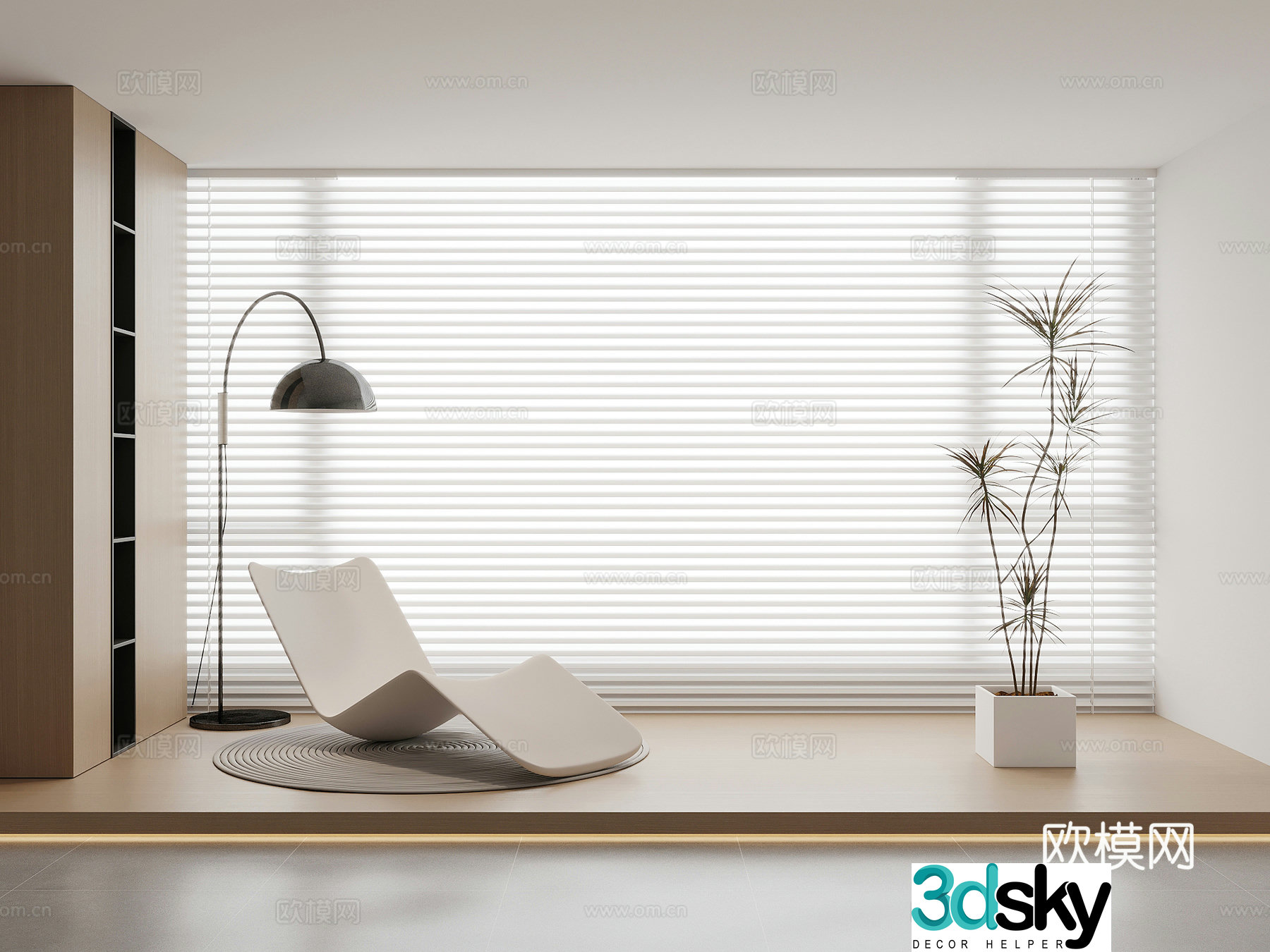 Dream Curtain Venetian Curtain 3d model