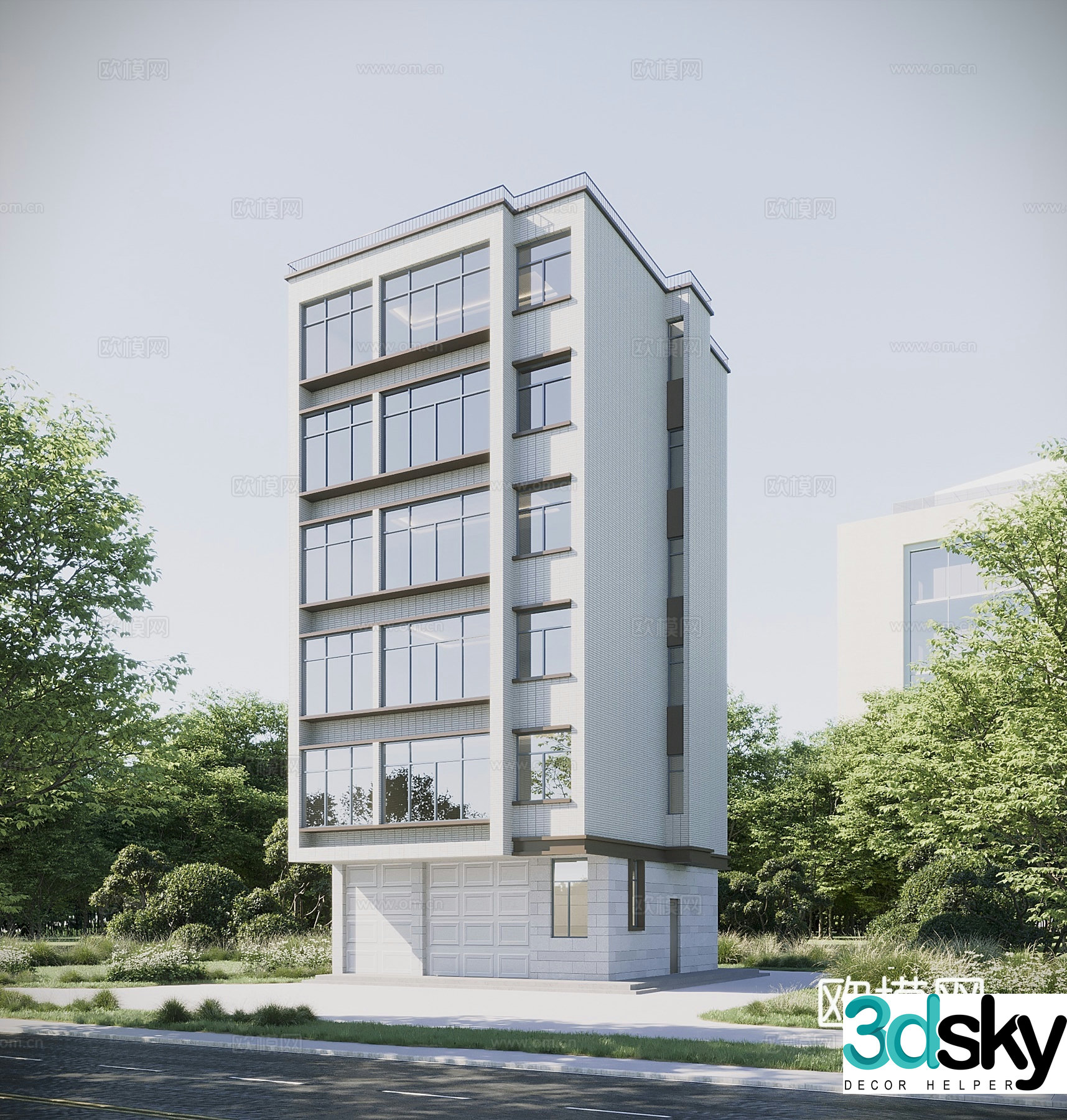 Villa appearance self-built house 3D model