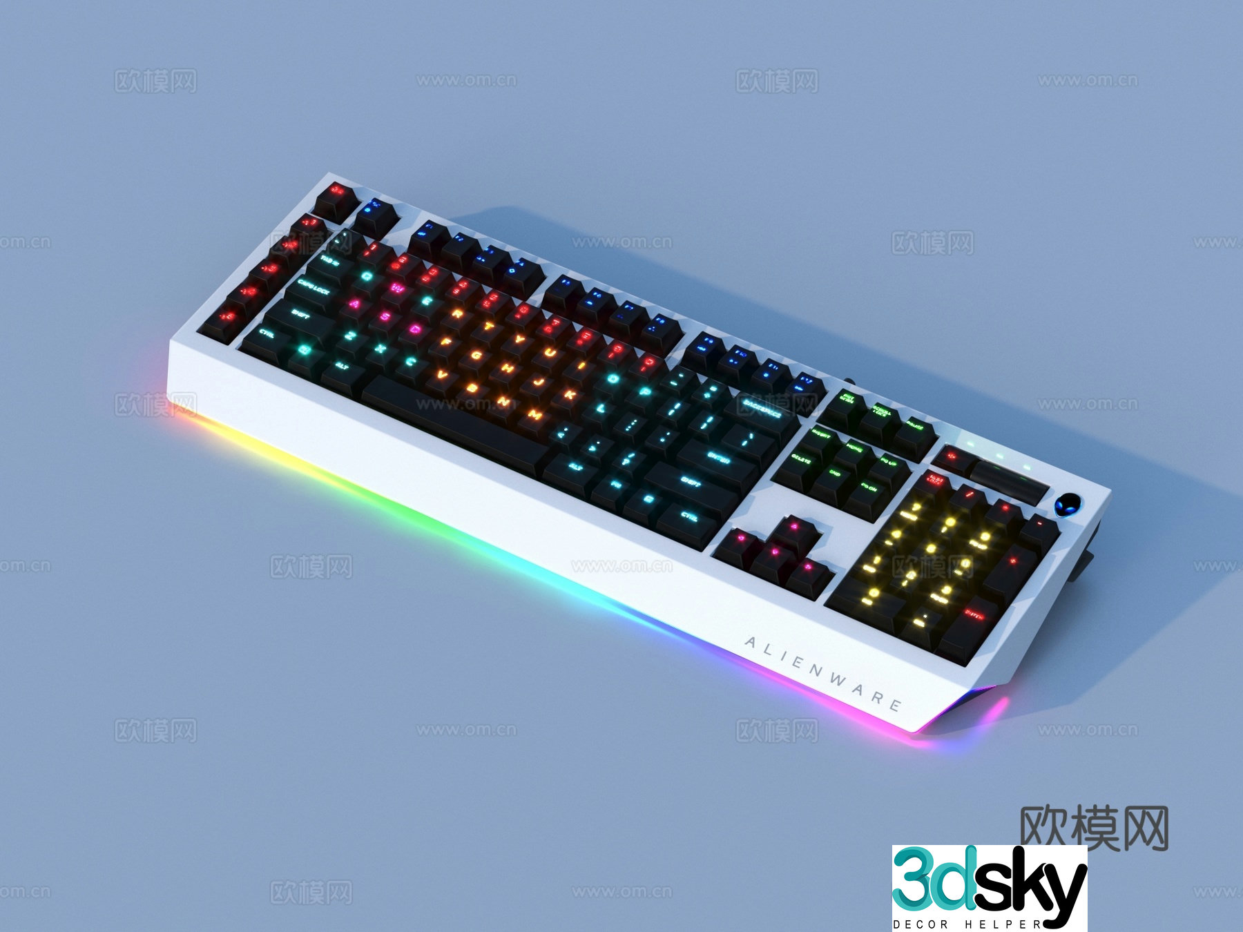 keyboard wireless keyboard computer accessories 3d model