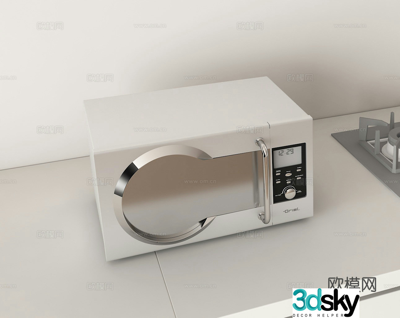 microwave oven 3d model