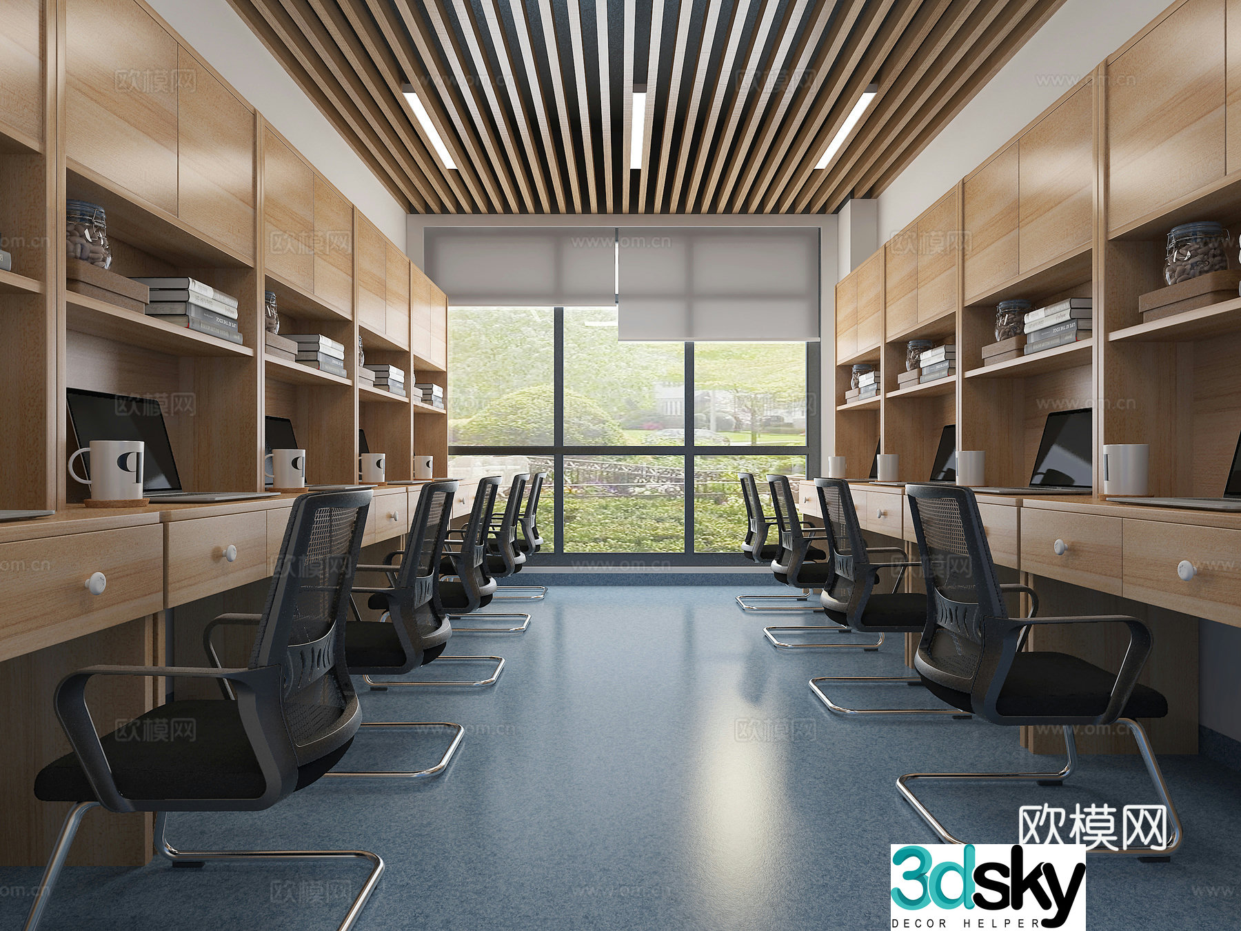 Modern office 3d model