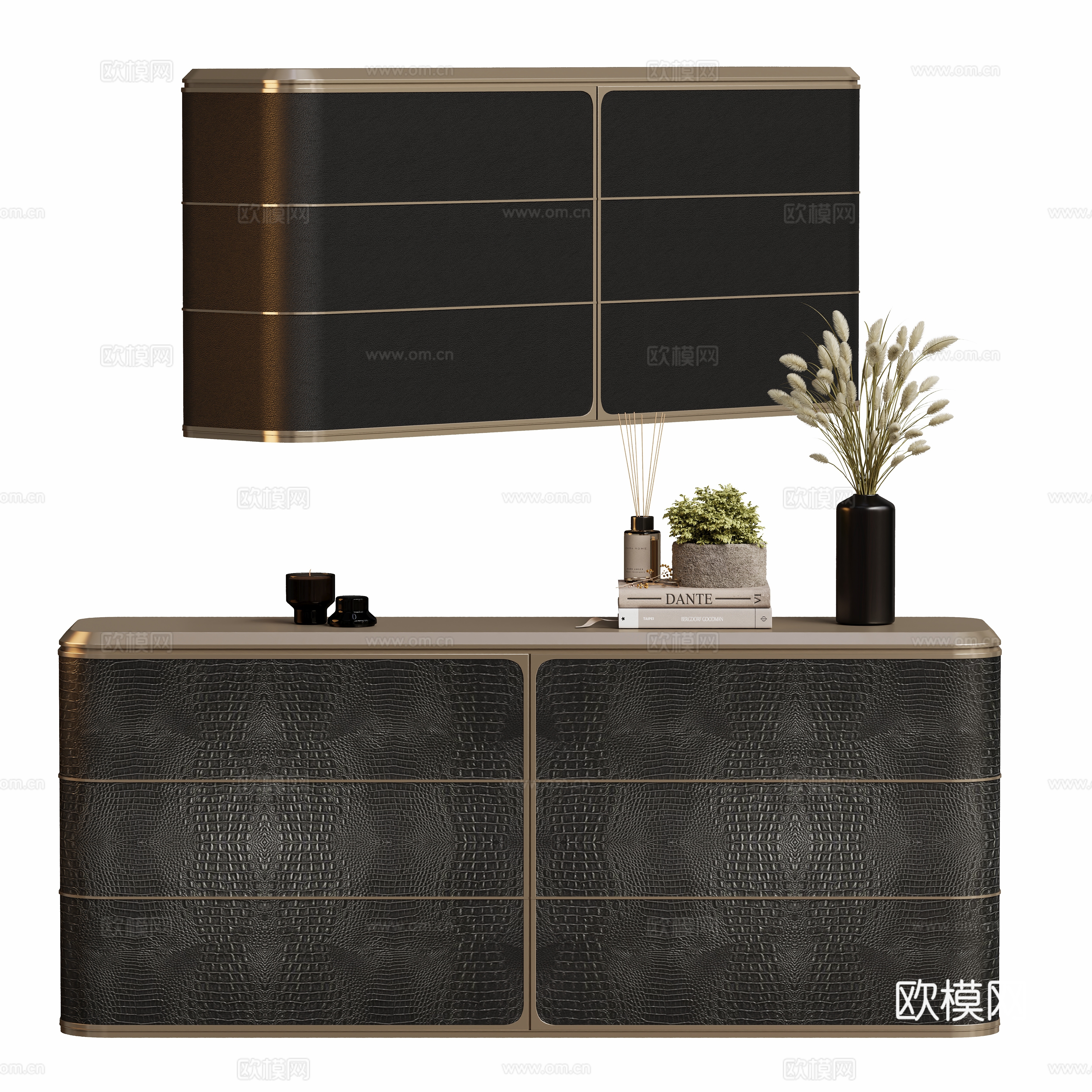 Modern entryway cabinet 3d model