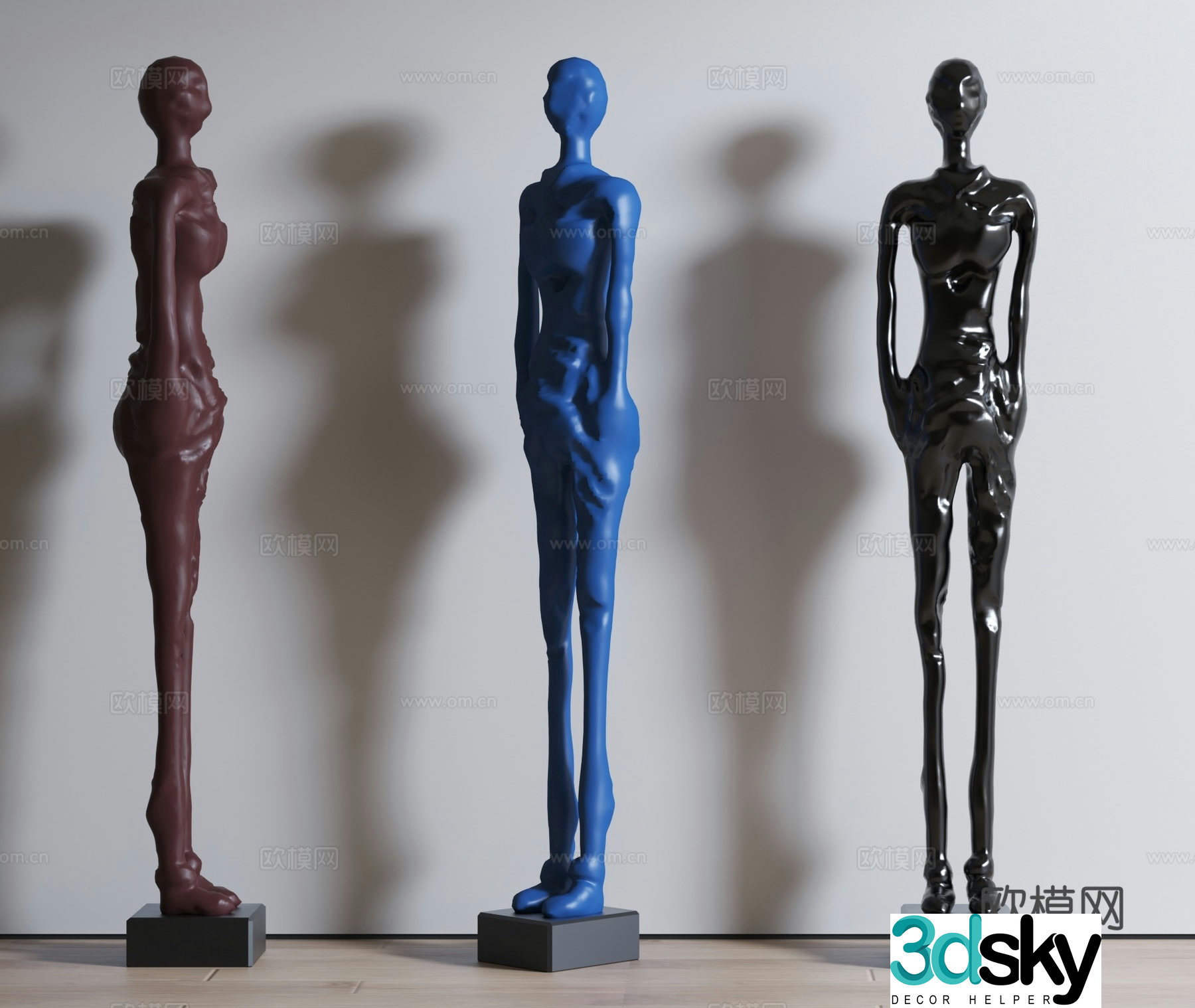 Indoor Sculpture Human Sculpture Doll Sculpture 3D Model