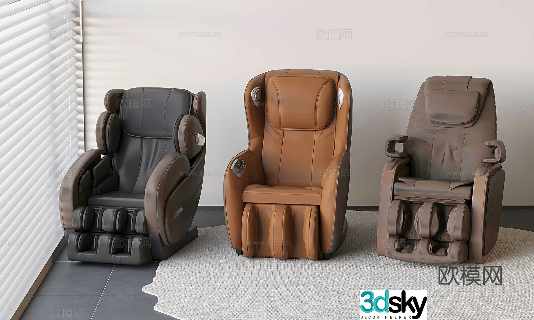 Massage chair 3d model